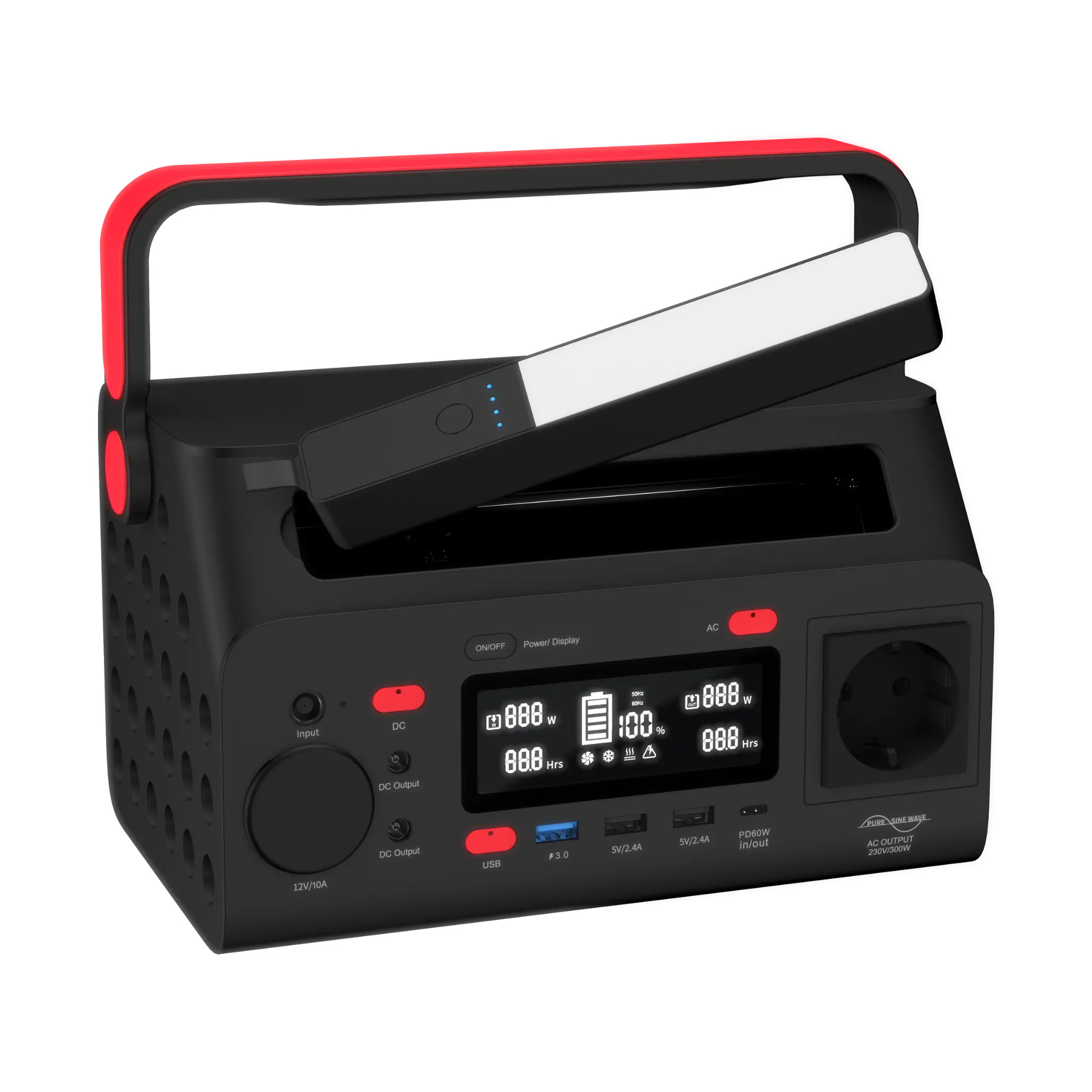 Energizer bærbar kraftstasjon med 60 W PD. Svart