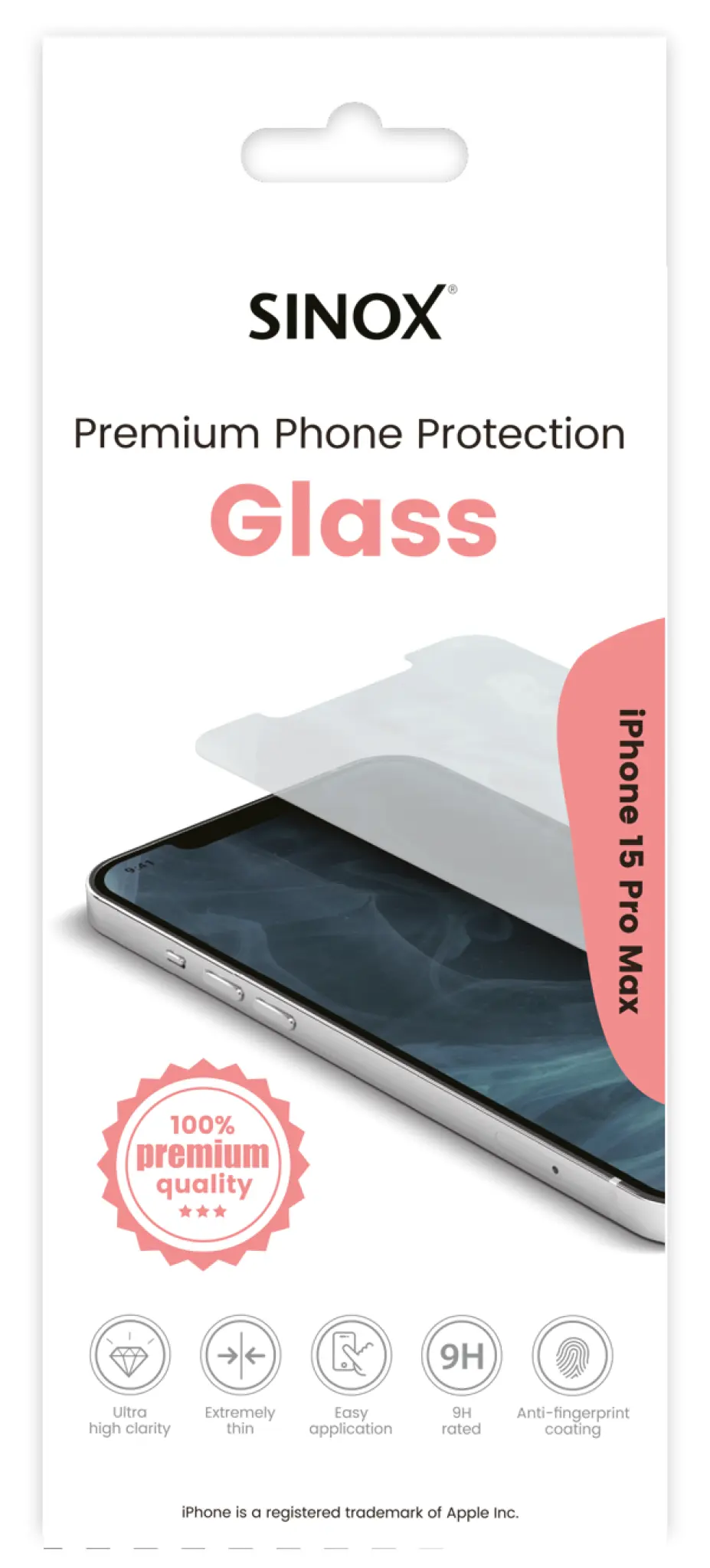 Sinox Protection Glass iPhone 15 Pro Max®