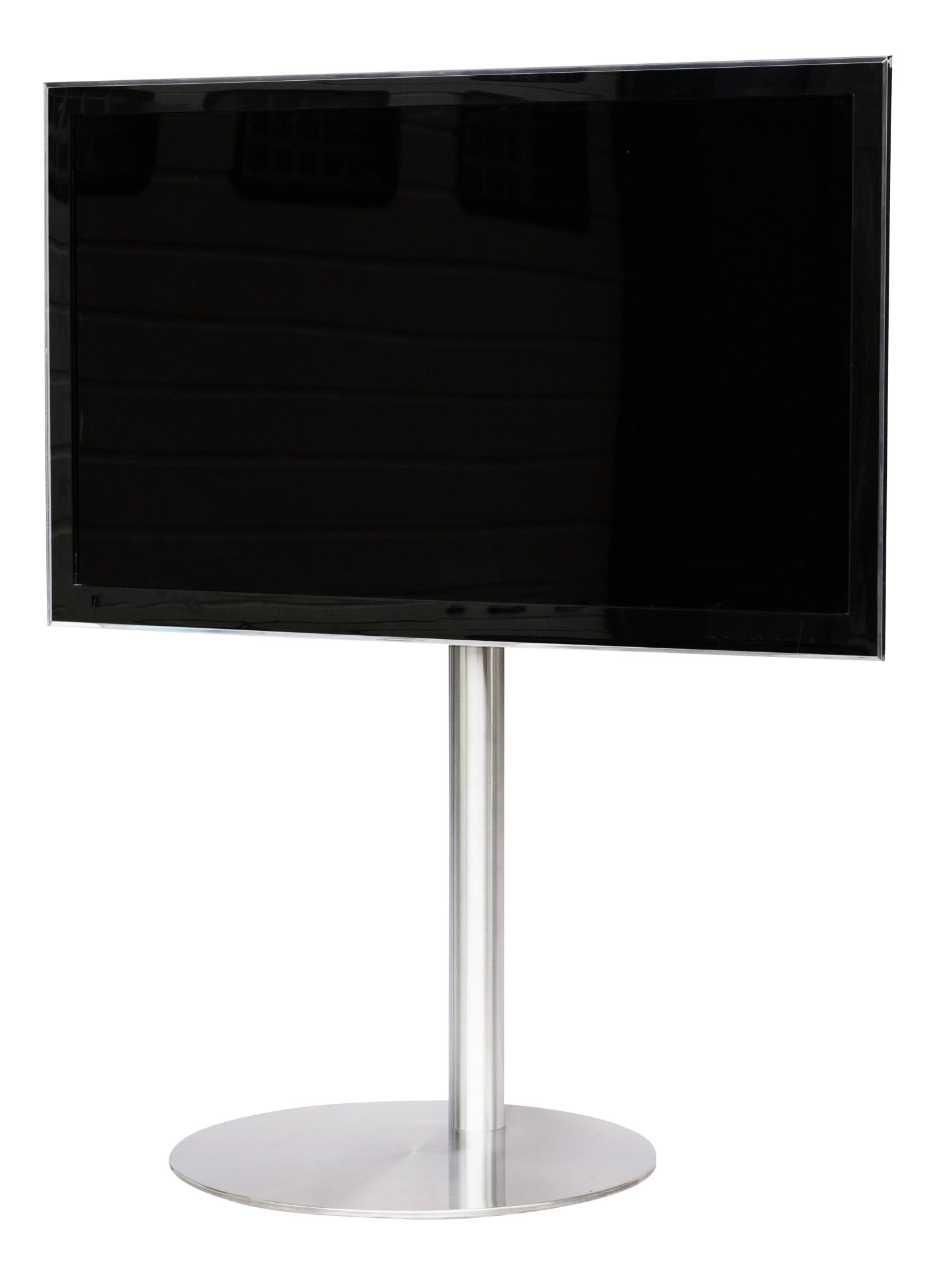 Sinox StandView TV-gulvmontering med roterbar topp. 26"-65". Alu-finish