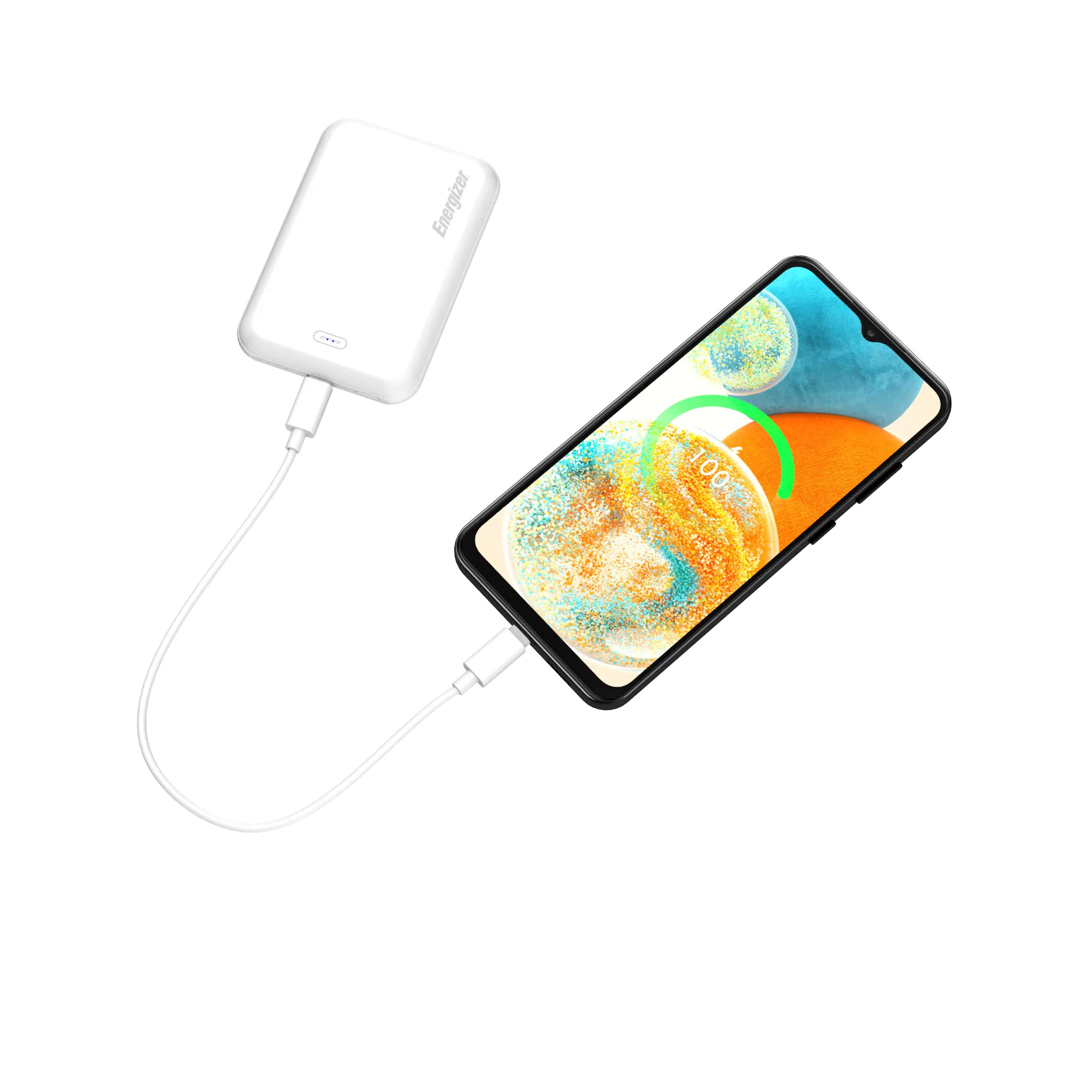 Energizer 15W magnetisk trådløs strømbank. Hvit