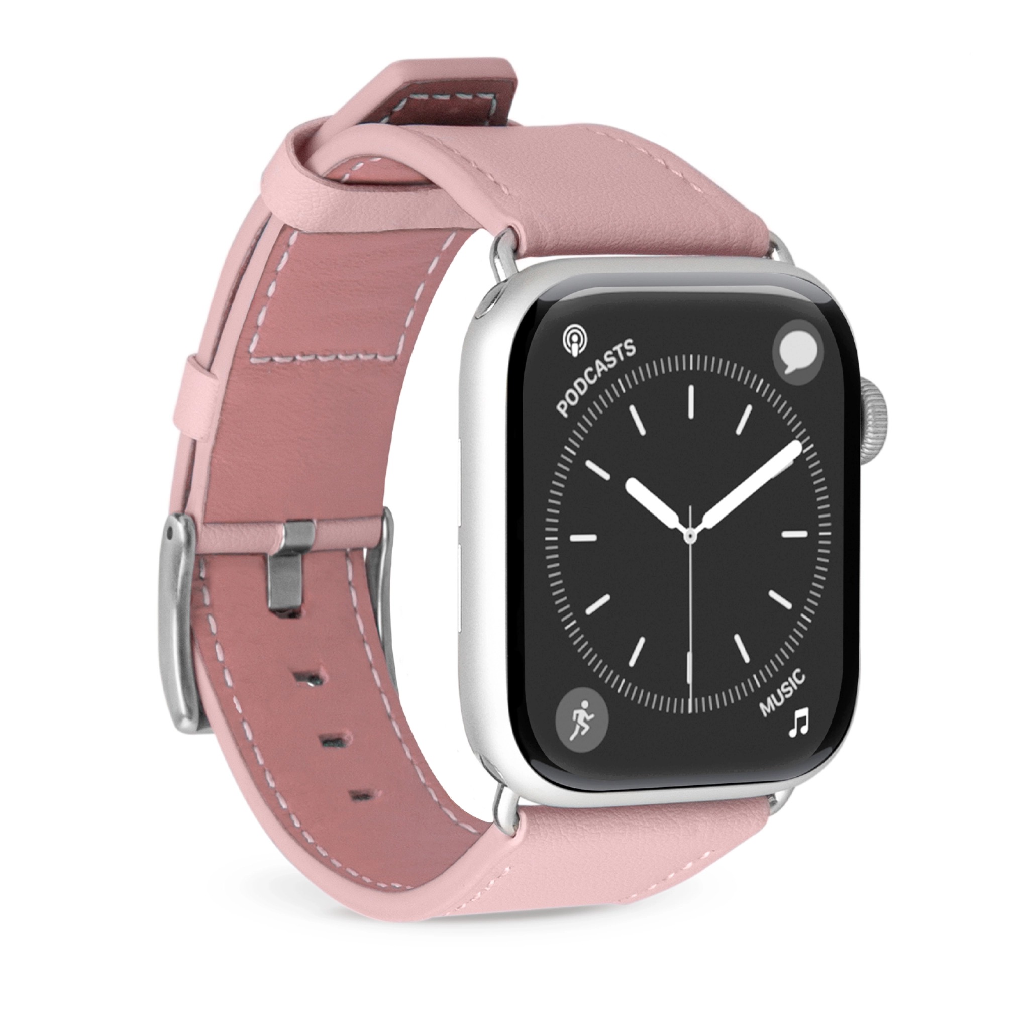 PURO E-Classic-bånd til Apple Watch. Rosa
