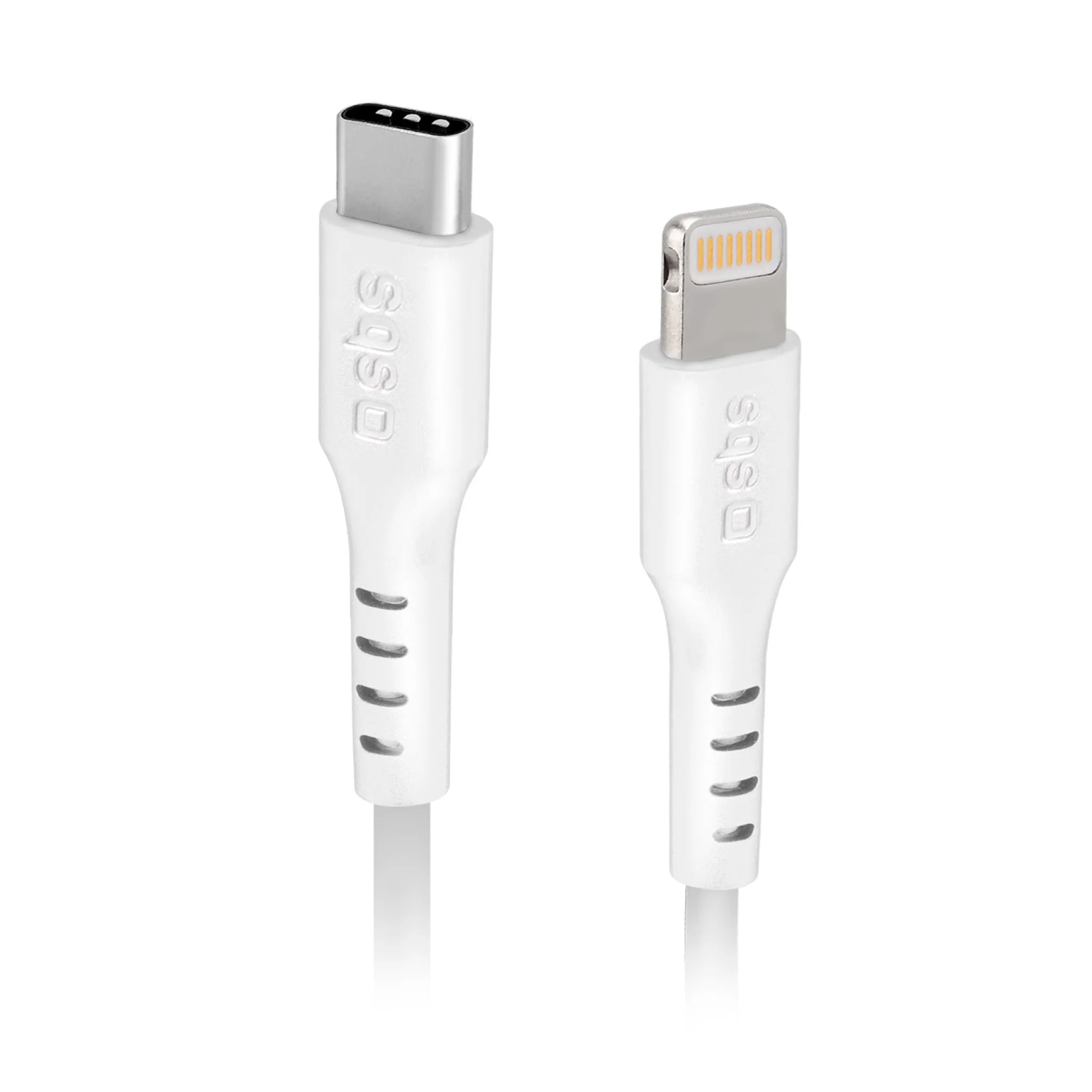 SBS USB C to Lightning cable. 1m. White