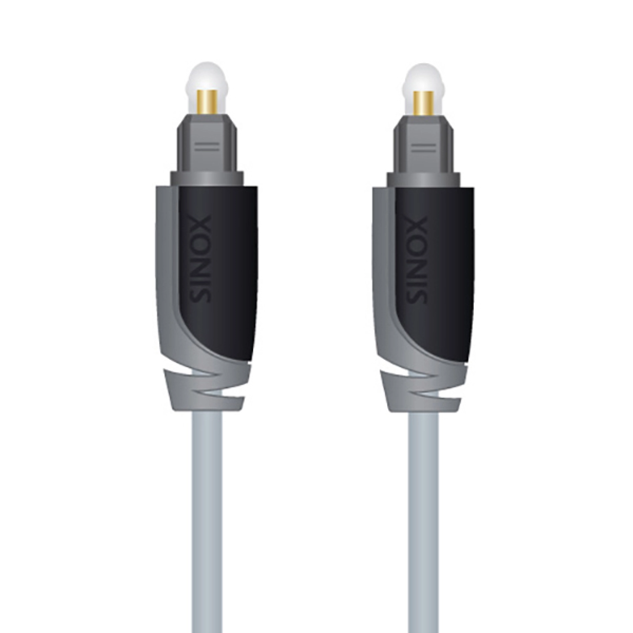 Sinox Optical cable. 0.5m. Grey/black