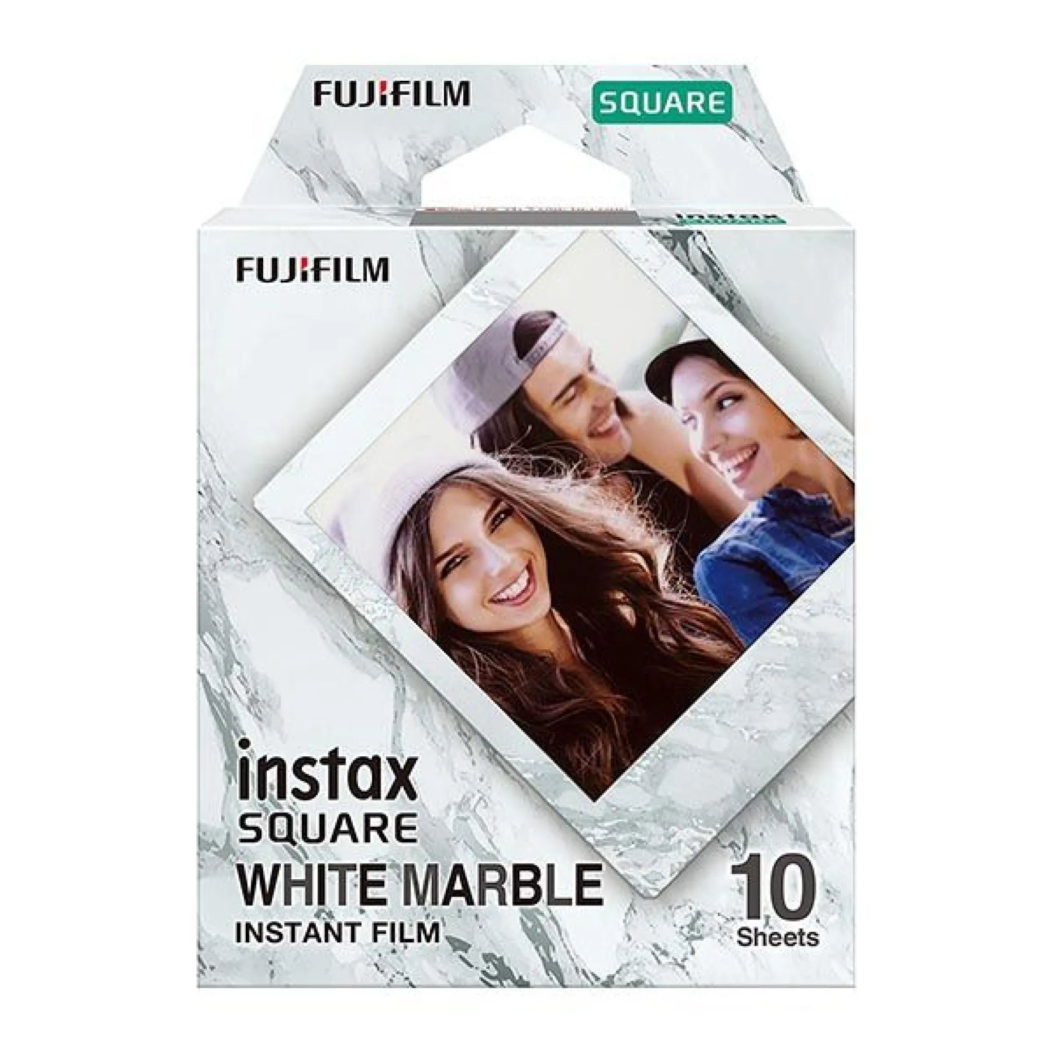 INSTAX Square Film. 10 Shots. White Marble