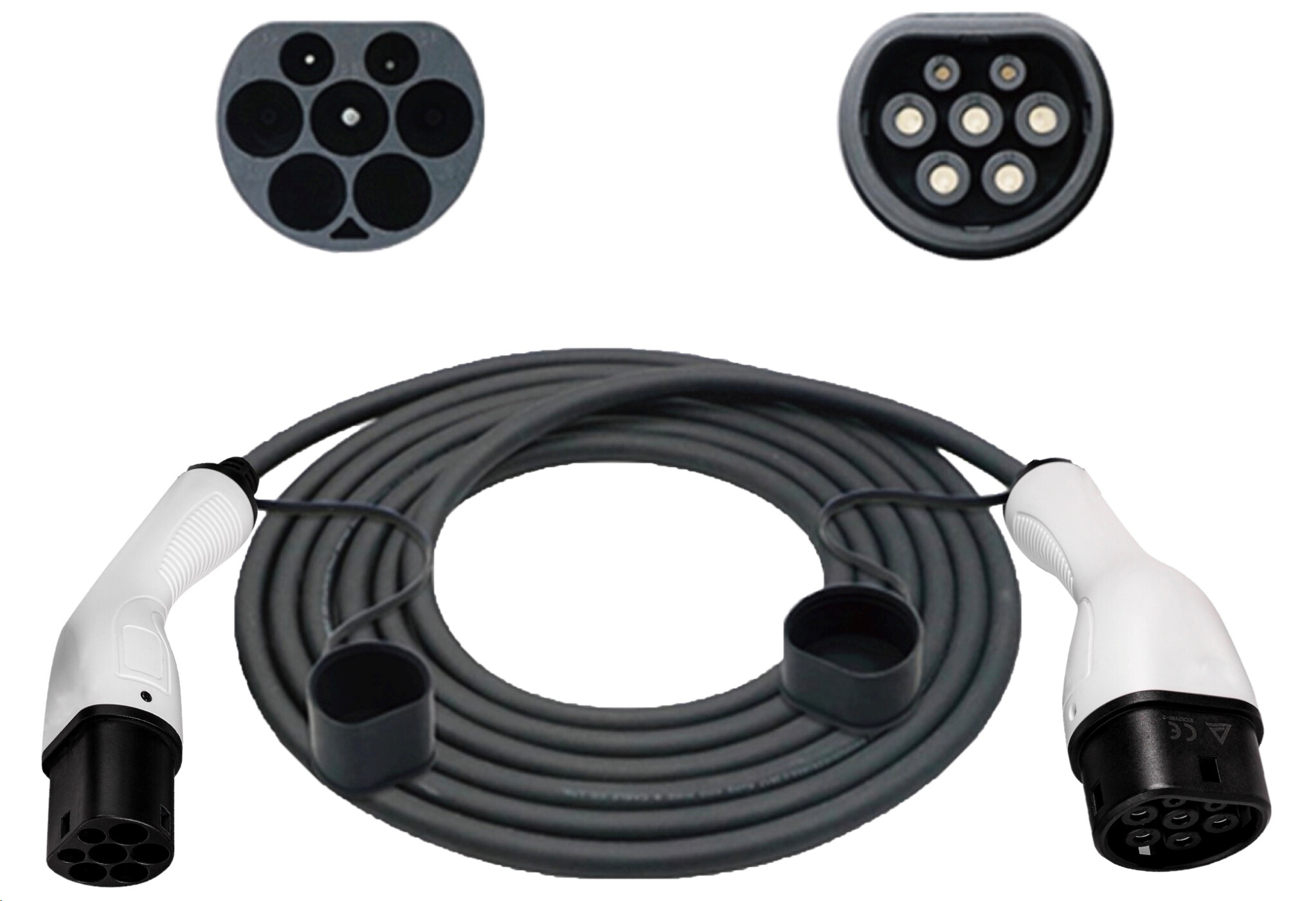 Sinox EV-ladekabel Mode 3. 32A 3 faser. 5m. Svart