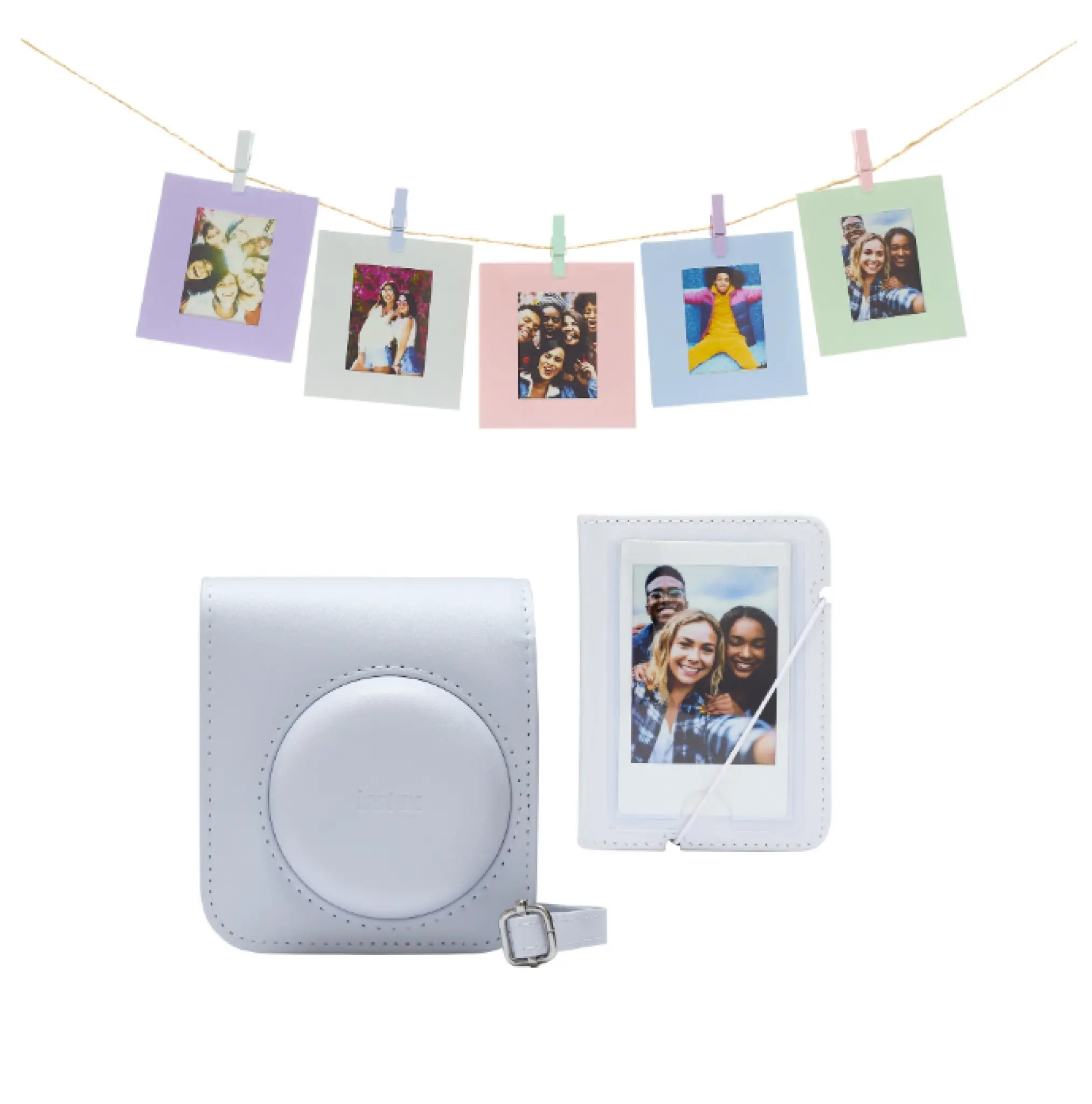 INSTAX Mini 12 Accessory Kit. Clay White
