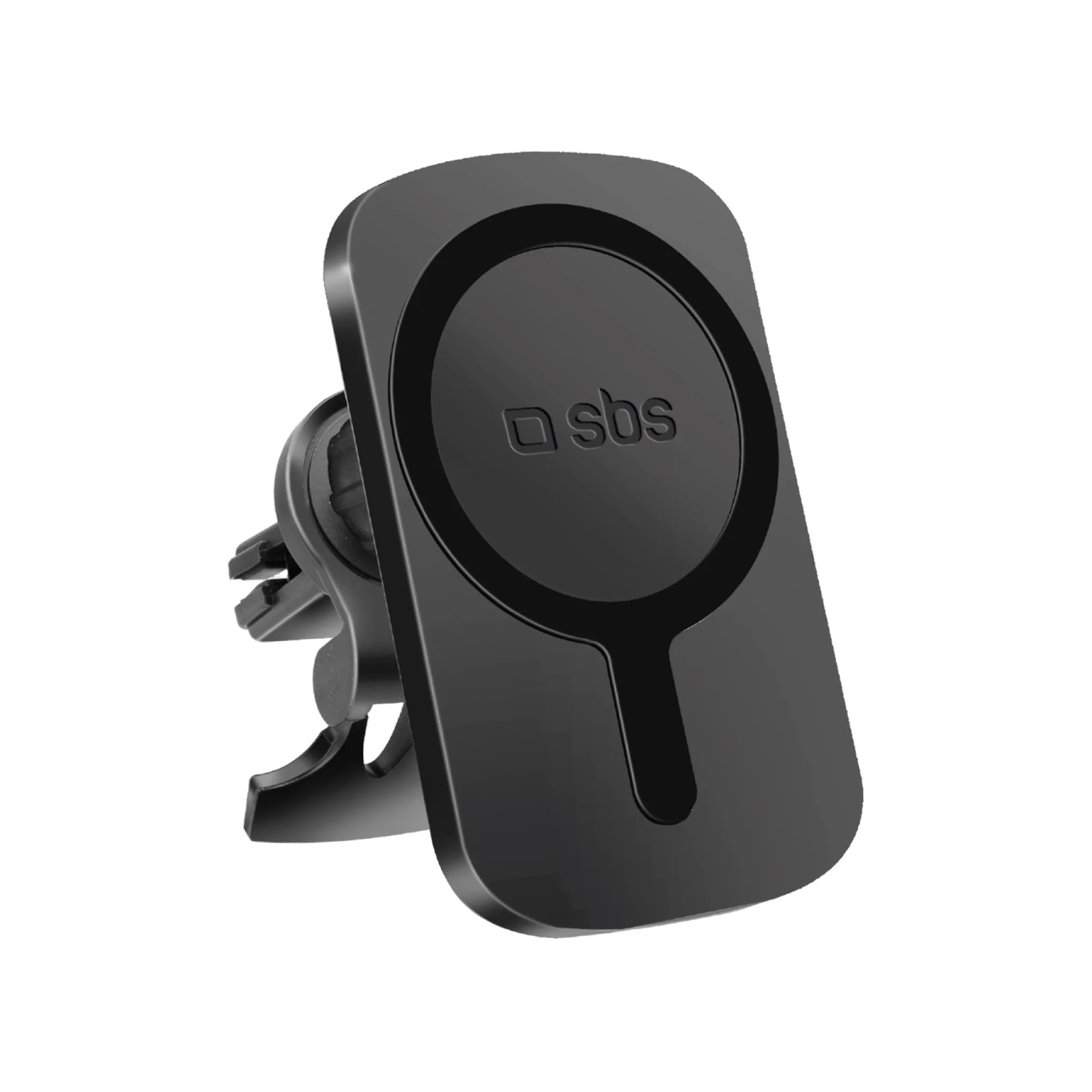 SBS Magnetic Phone Holder and Wireless MagSafe™ Charger for Cars. Black