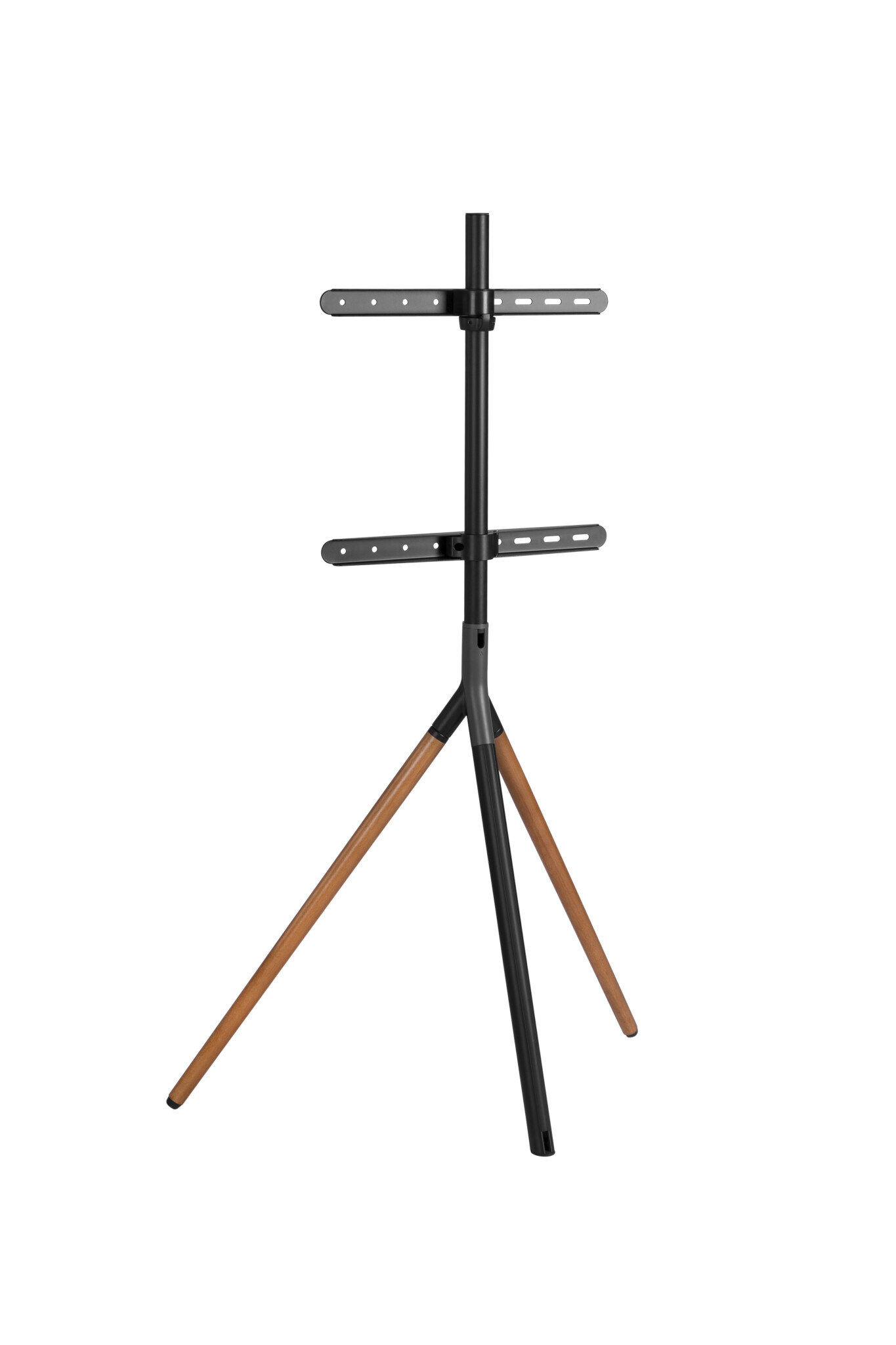 Sinox Tripod TV Floor Stand. 45"-65". Black & Walnut