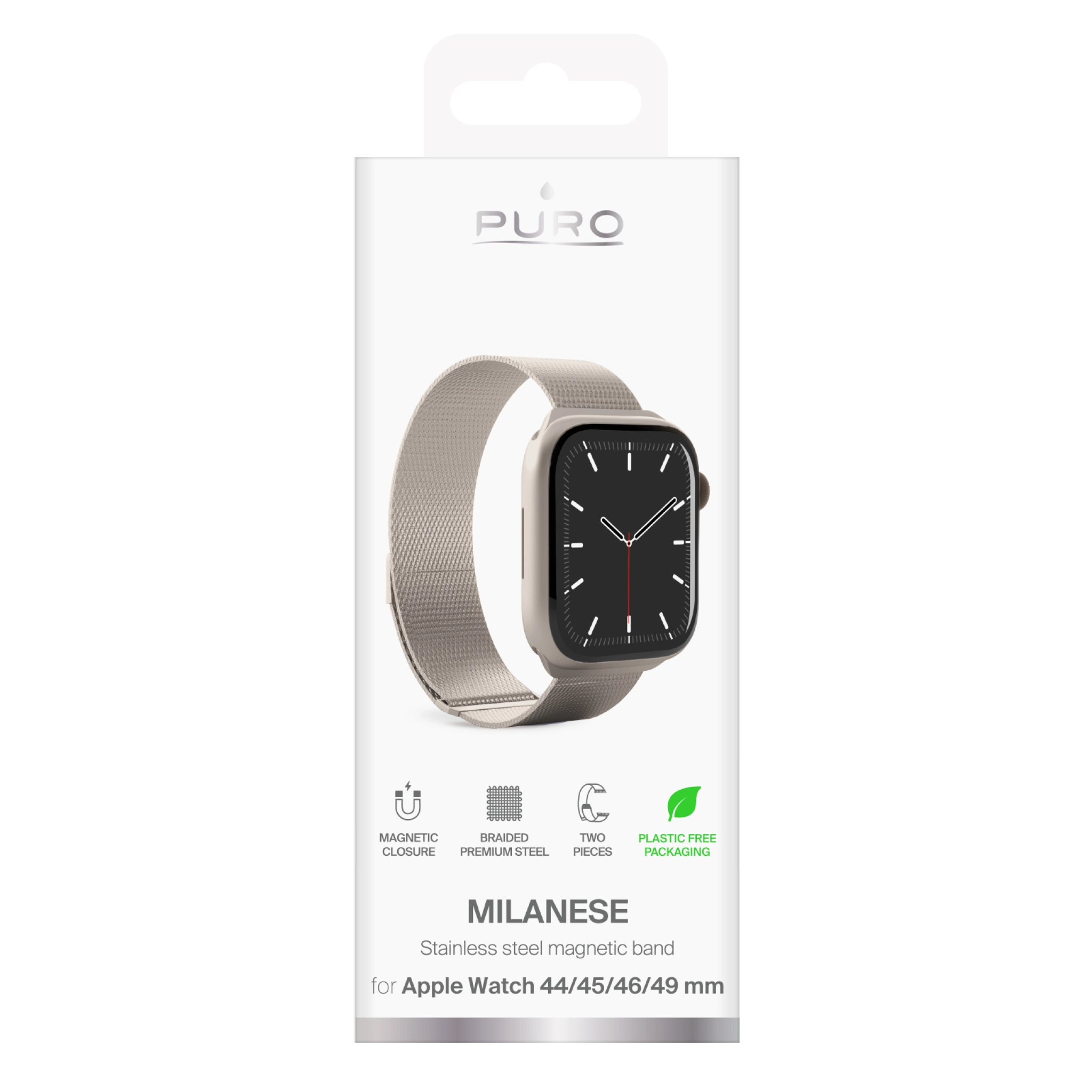 PURO MILANESE Erstatningsarmbånd for Apple Watch