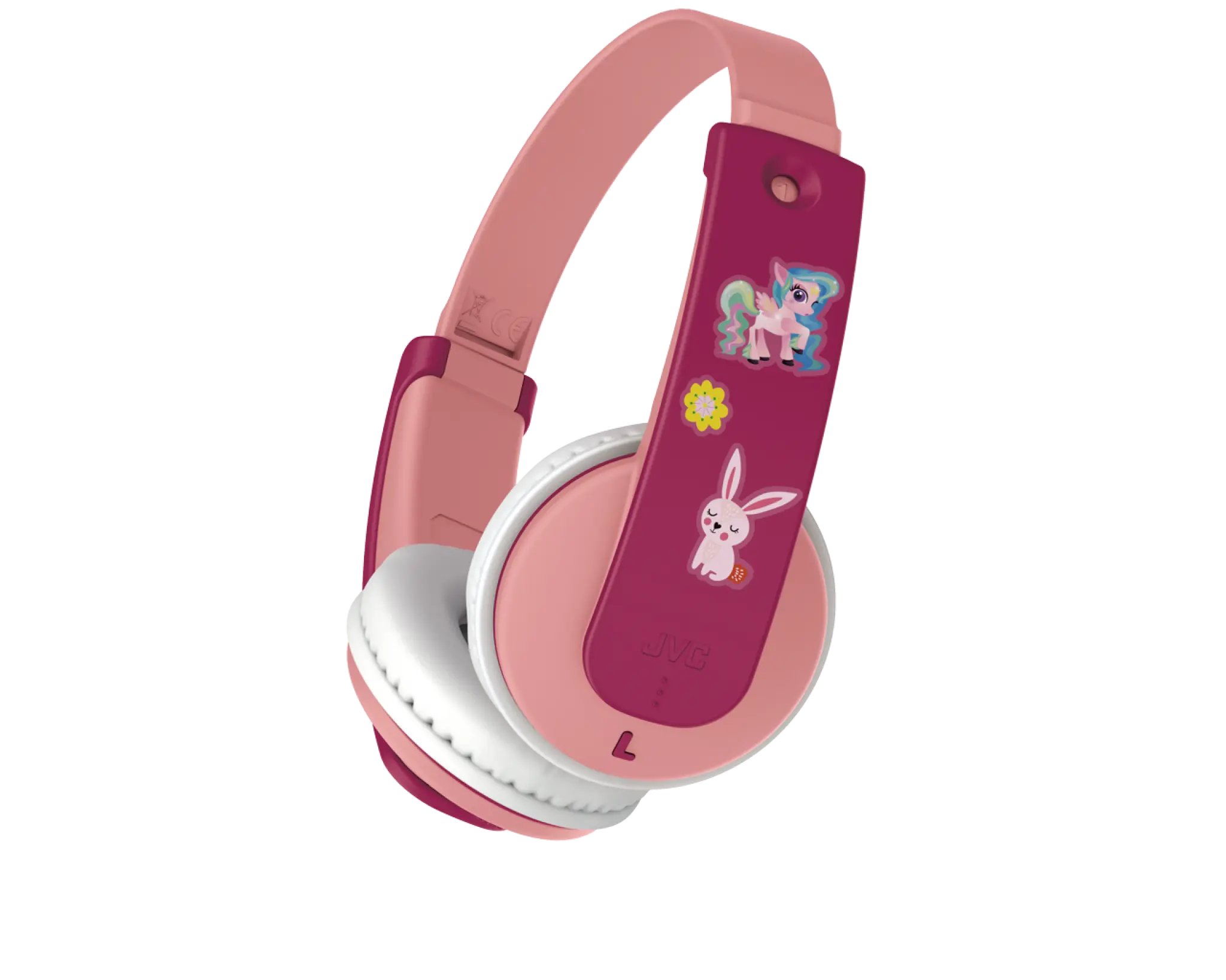 JVC Tinyphone wireless headphone for kids. Pink