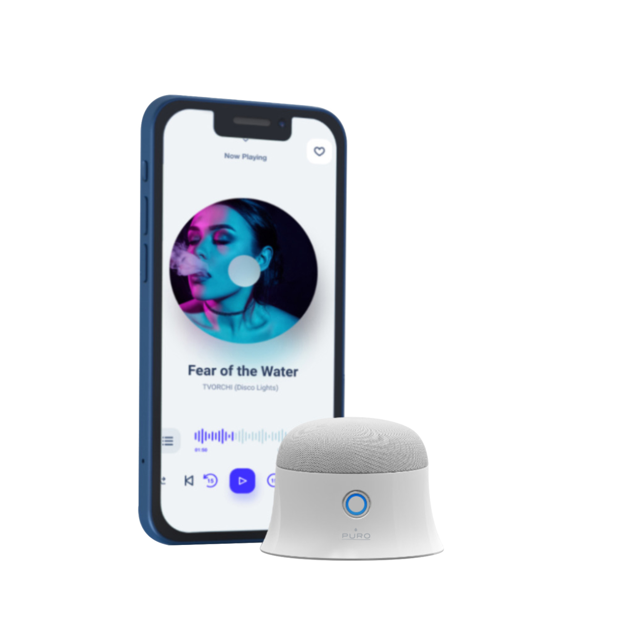 PURO Compact Mag Go-høyttaler kompatibel med MagSafe