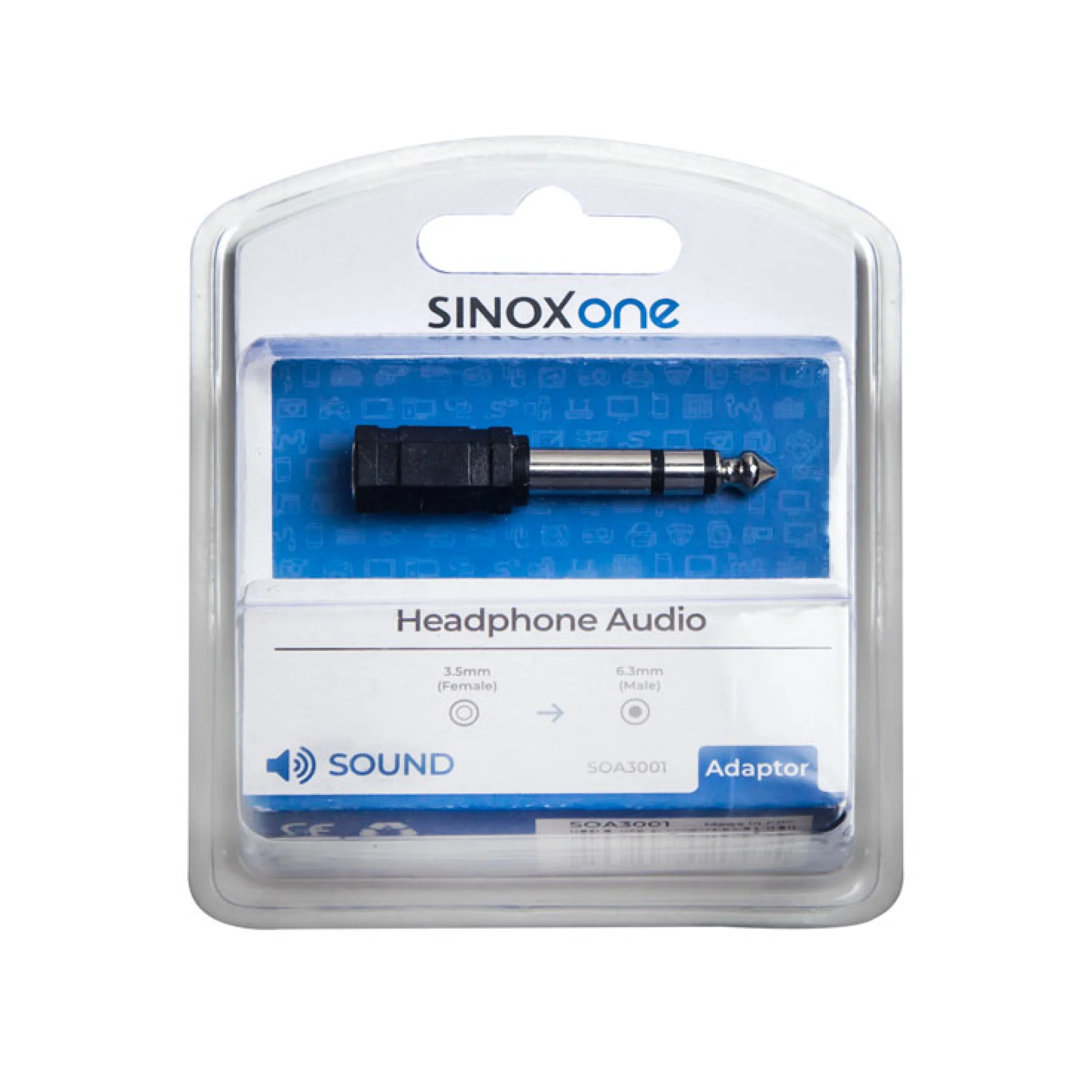 Sinox One Stereo Jack adapter. Black