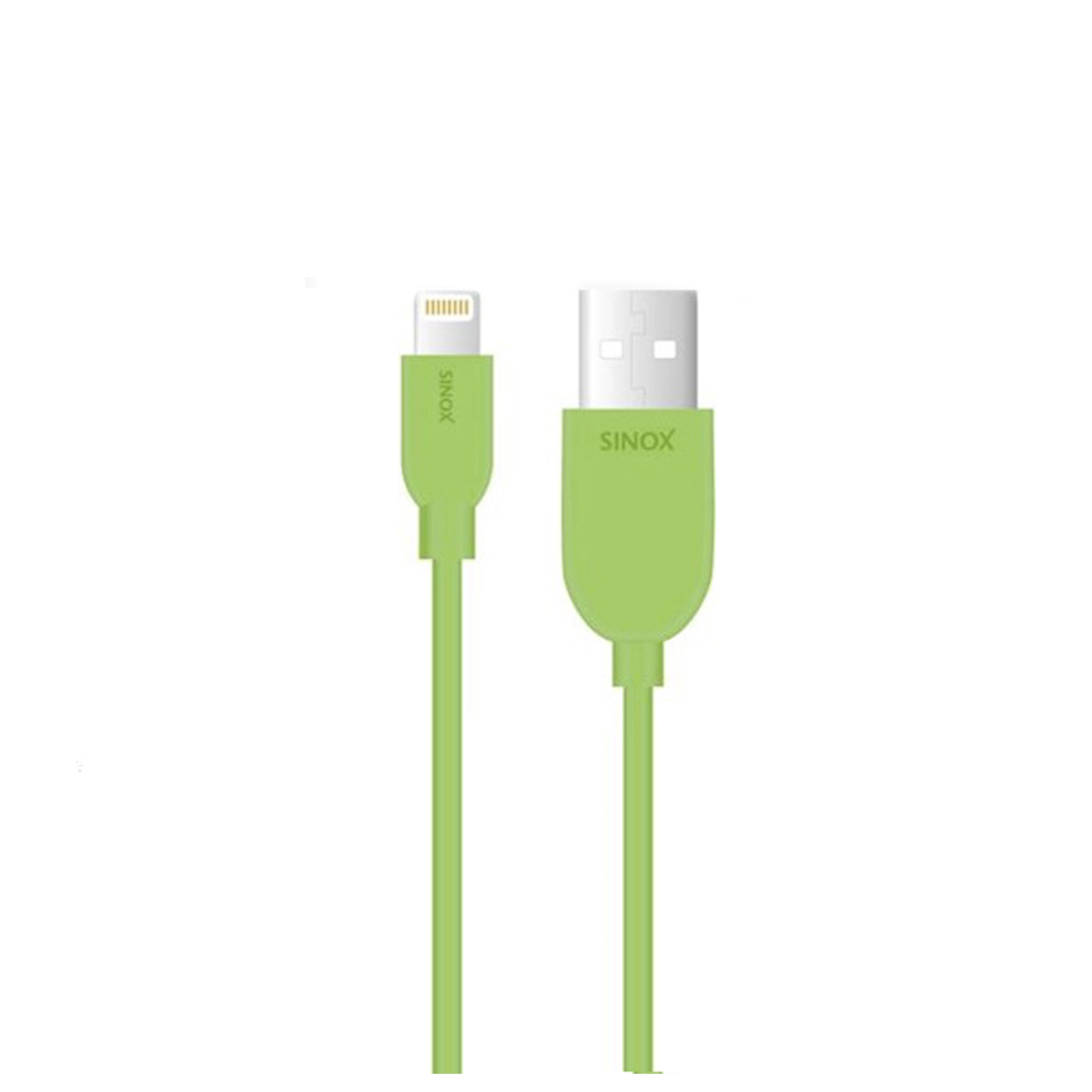 Sinox Lightning-kabel med original Apple™-brikke. 1m. Grønn