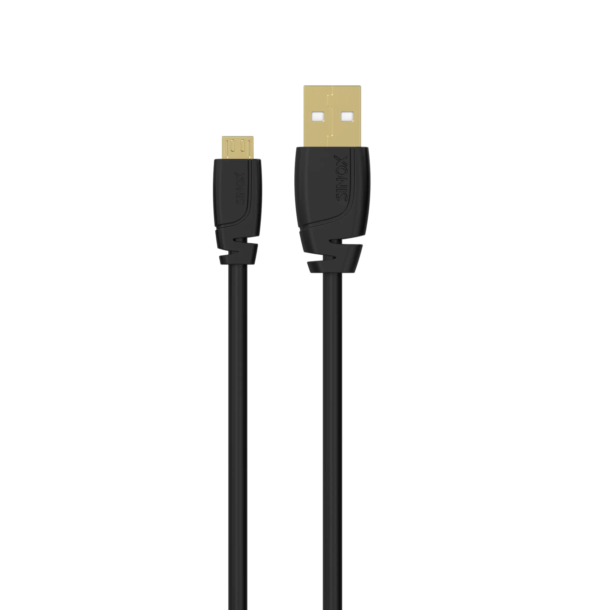 Sinox Micro USB-kabel. 0.75m. Svart
