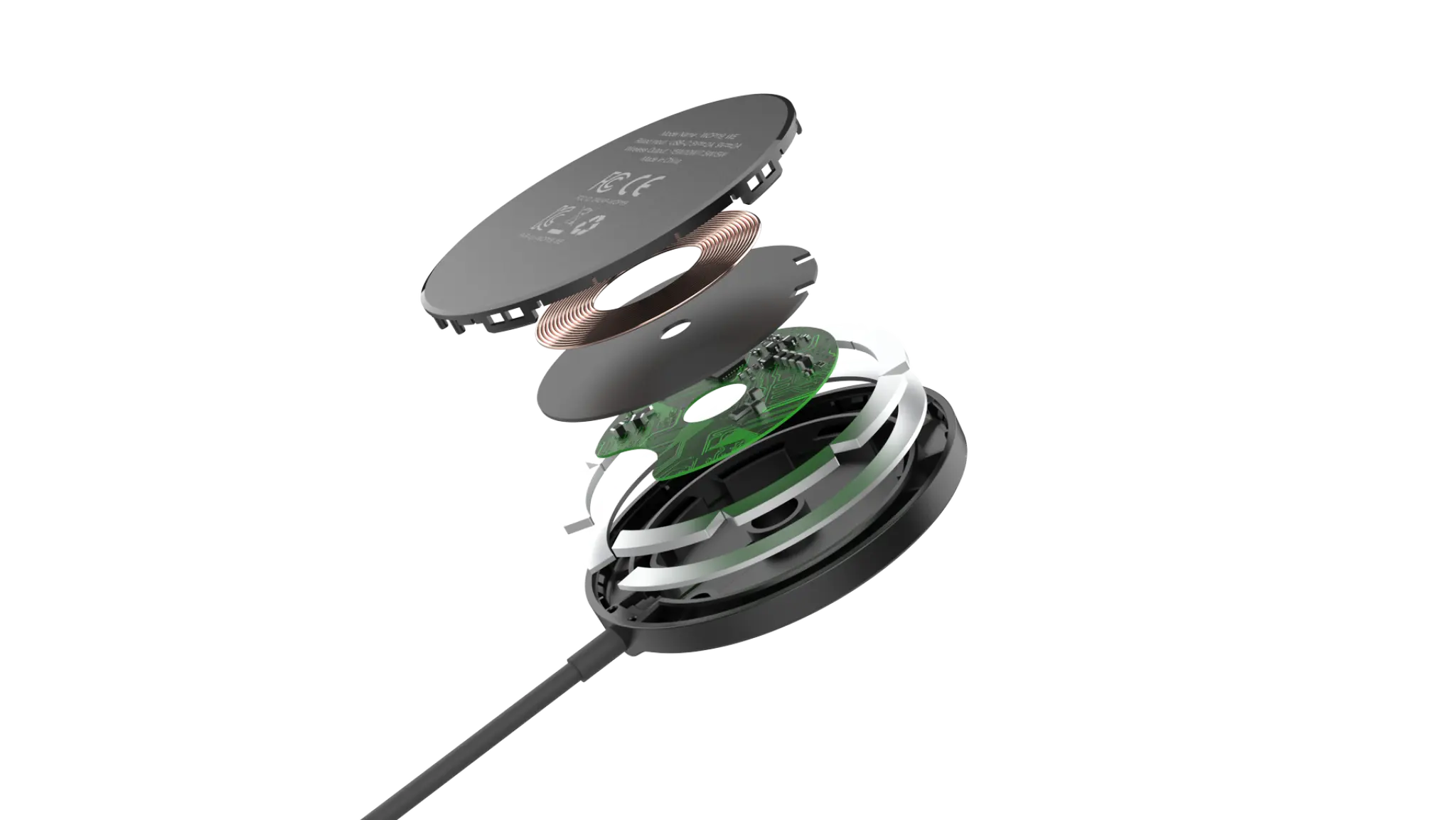 Energizer 15W magnetisk trådløs lader. Svart