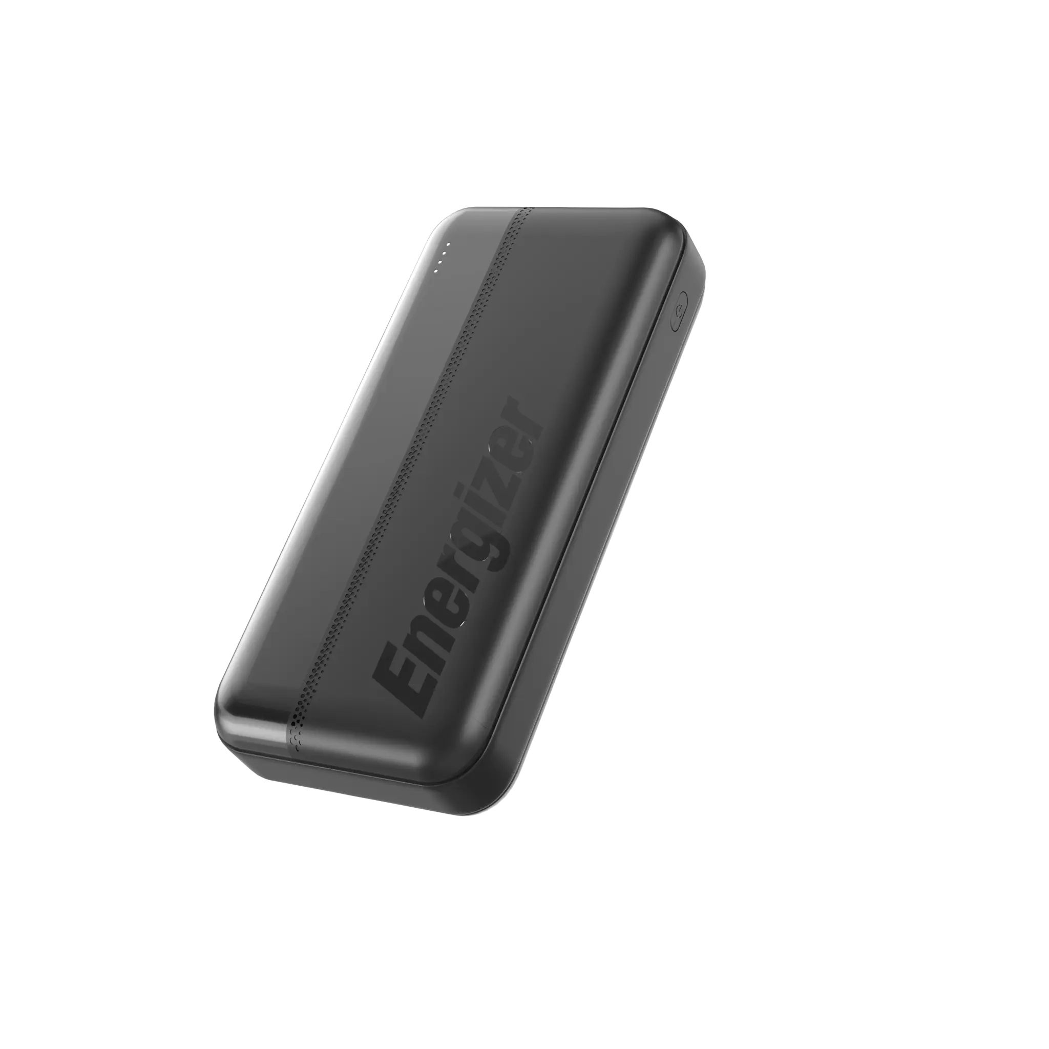 Energizer 20K Power Bank med to USB-C- og USB-A-porter. Svart