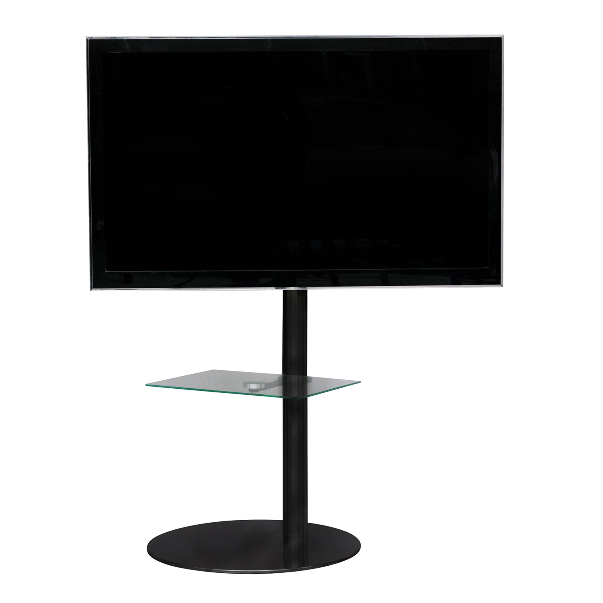 Sinox StandView TV Floor Mount with rotatable top. 26"-65". Matte black
