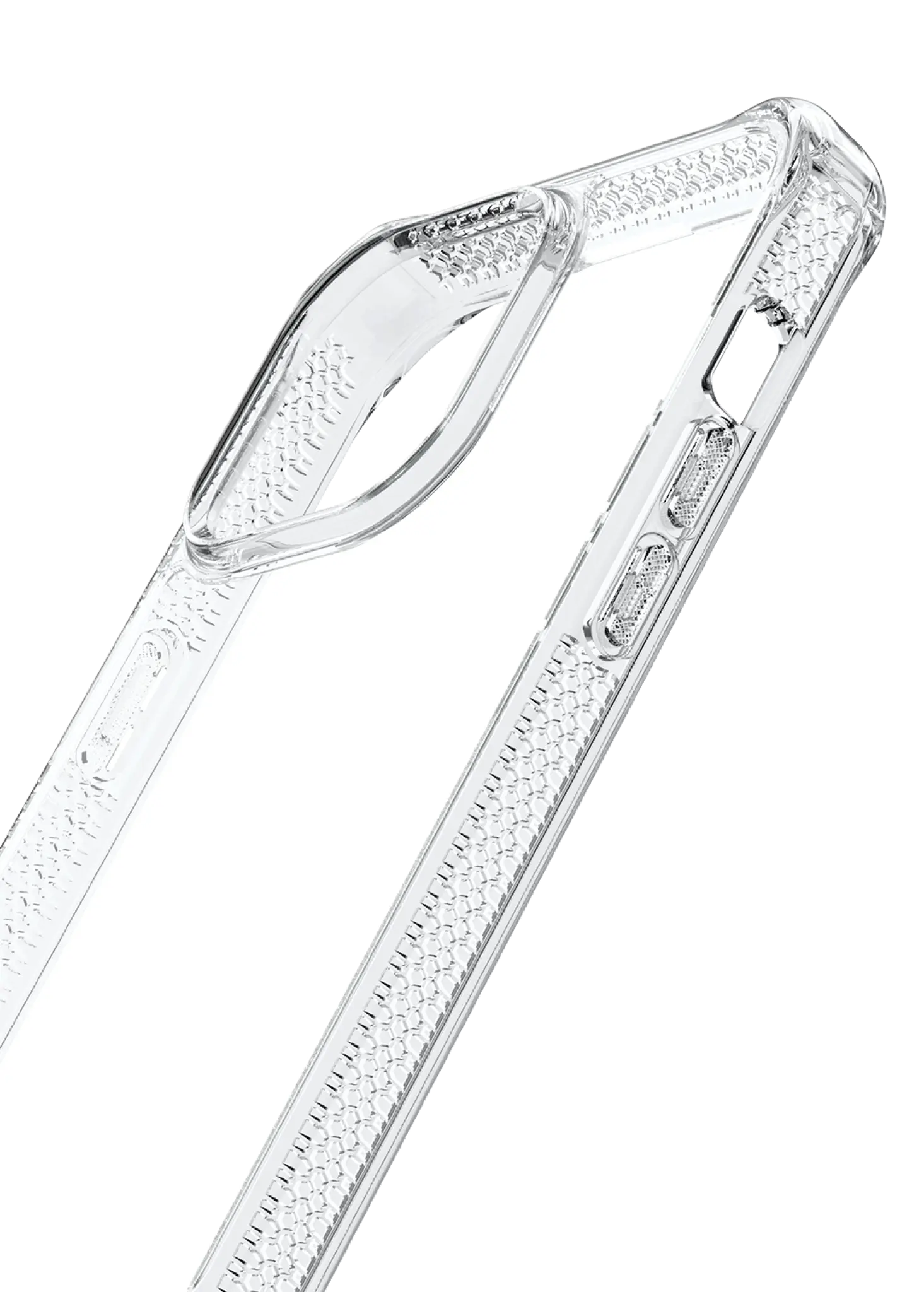 ITSKINS HYBRID MAGSAFE CLEAR-deksel for iPhone 15®. Gjennomsiktig