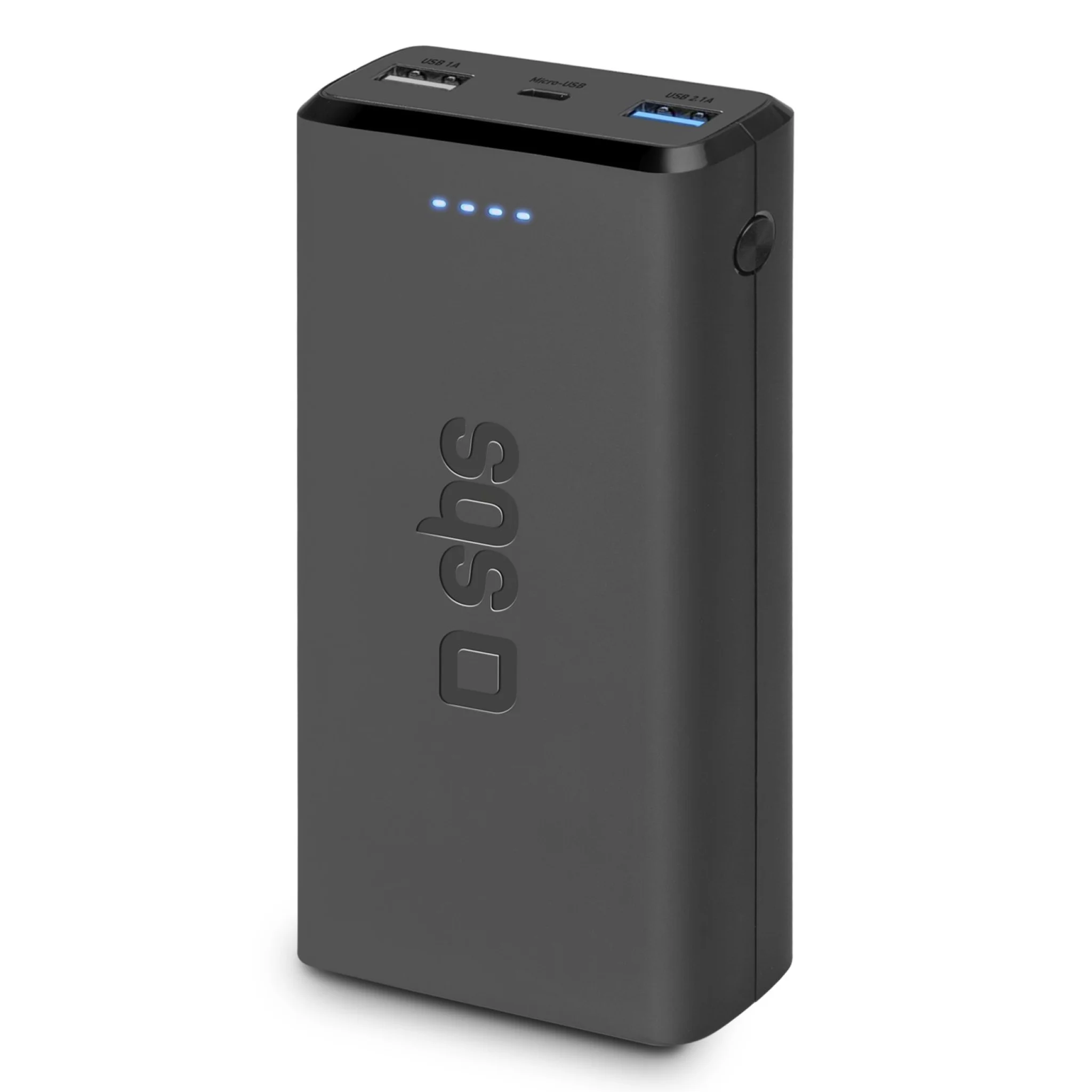 SBS Fast Charge Power Bank. 20.000 mAh. Black