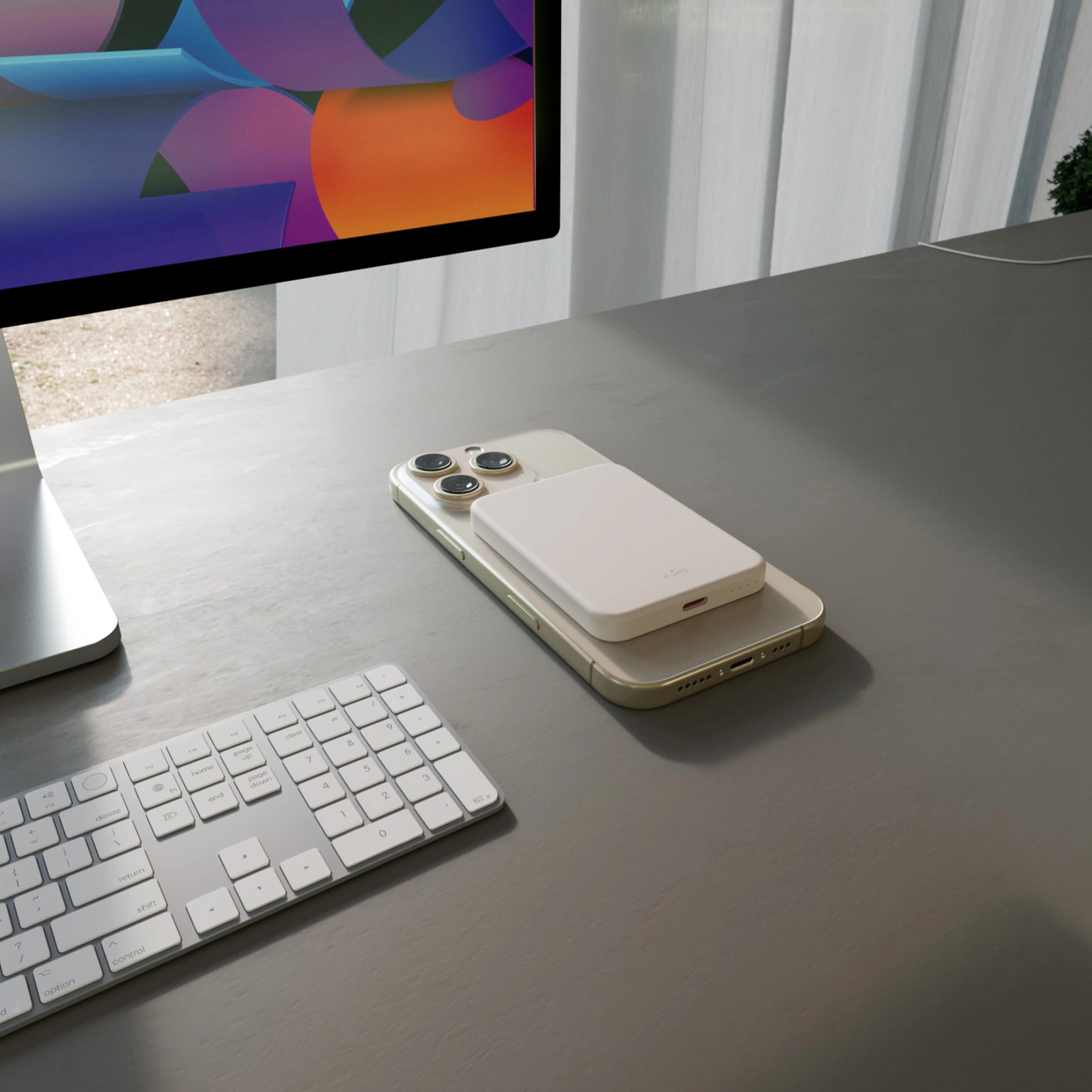 PURO Power Bank Wireless "Mini Power Mag" 4200 mAh for iPhone