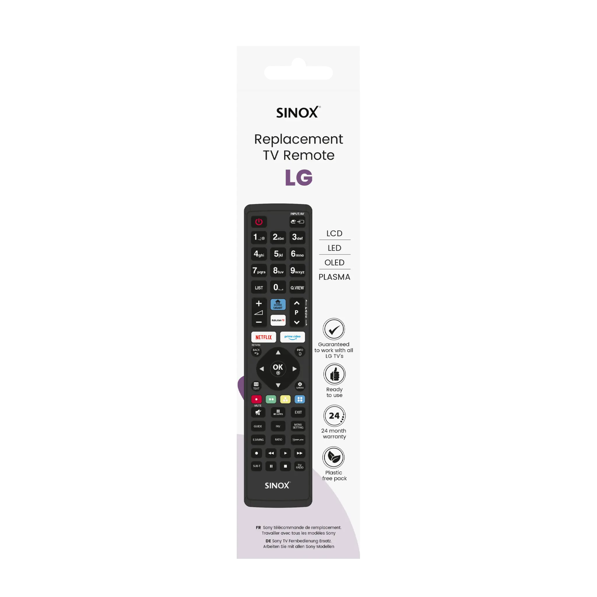 Sinox Remote Control for LG