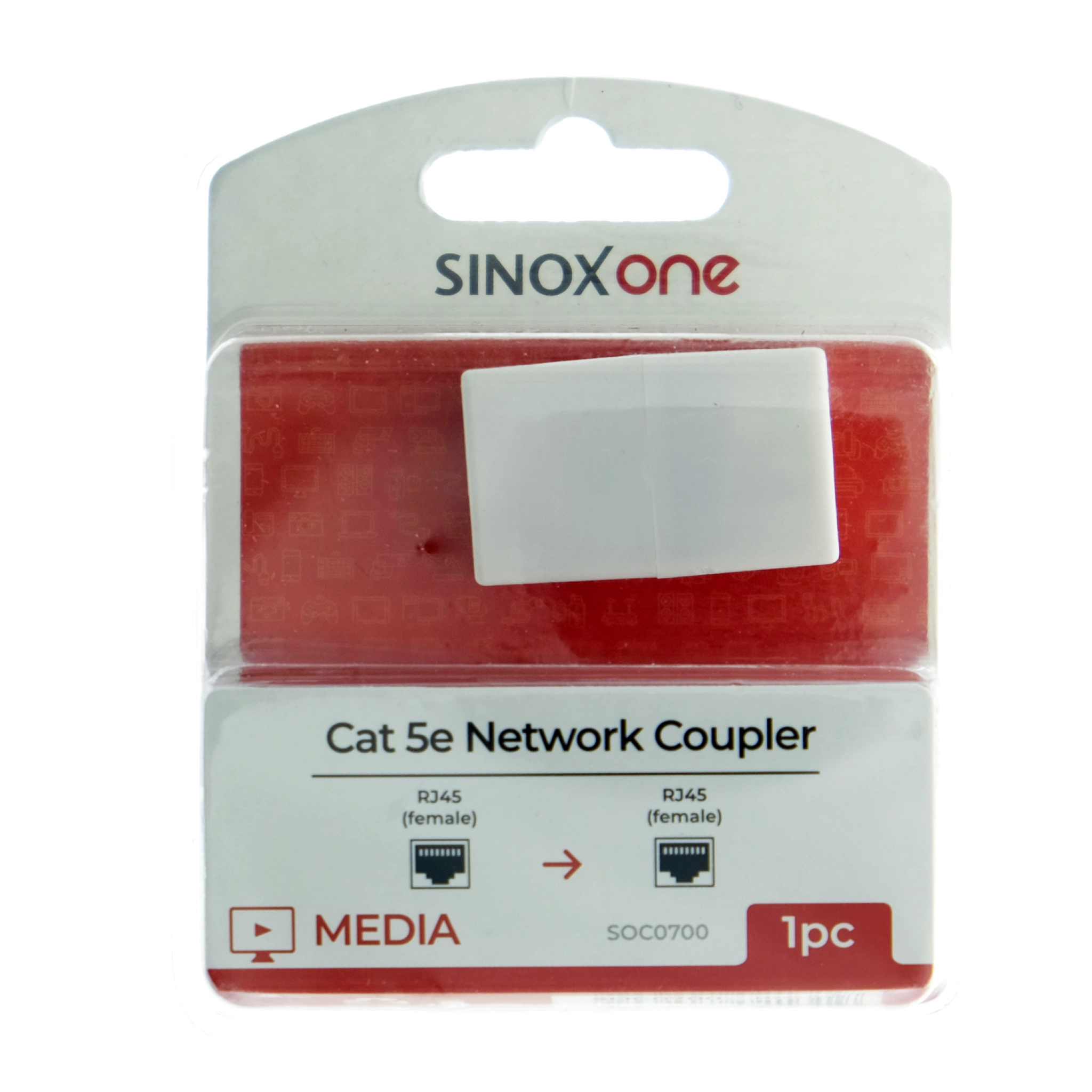 Sinox-kobling. Hvit