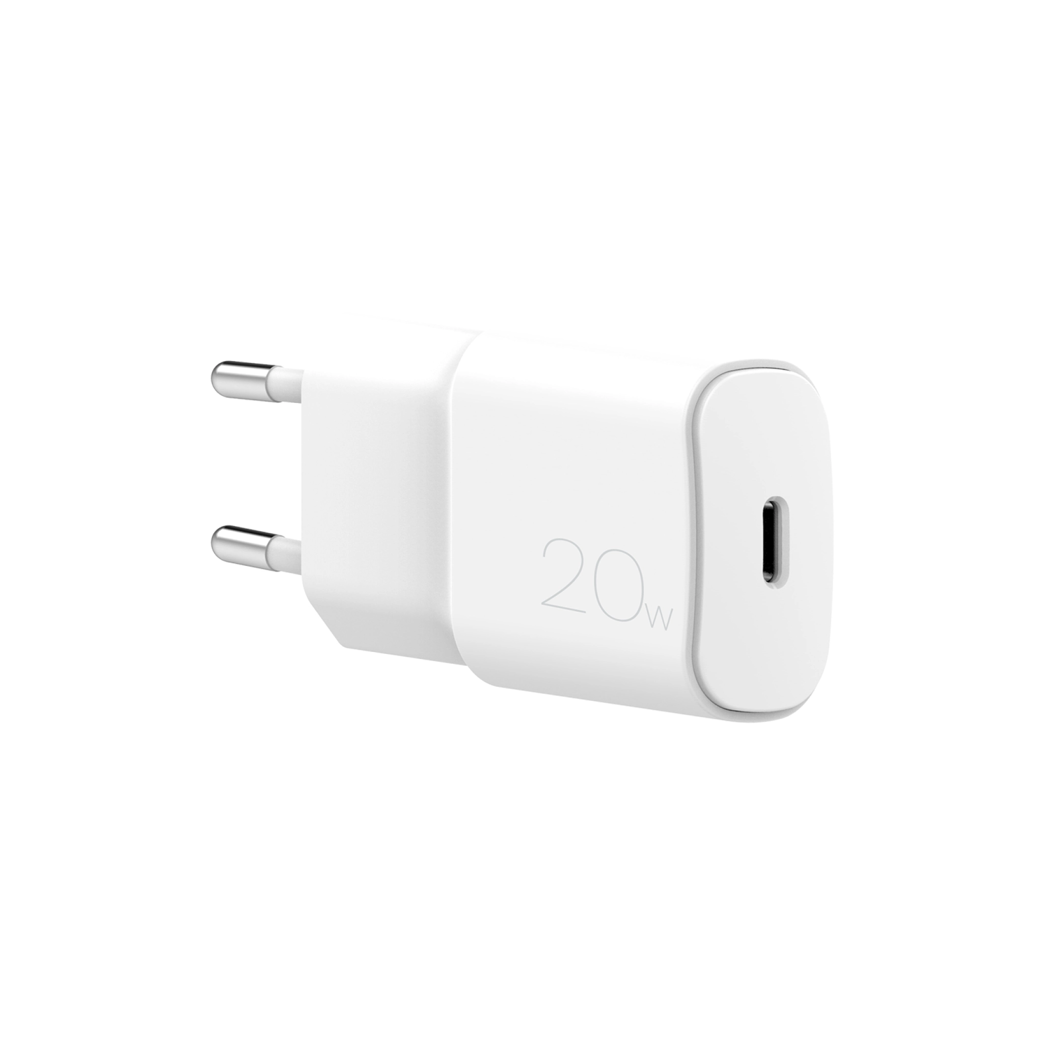 PURO Vegglader USB-C 20W. Hvit