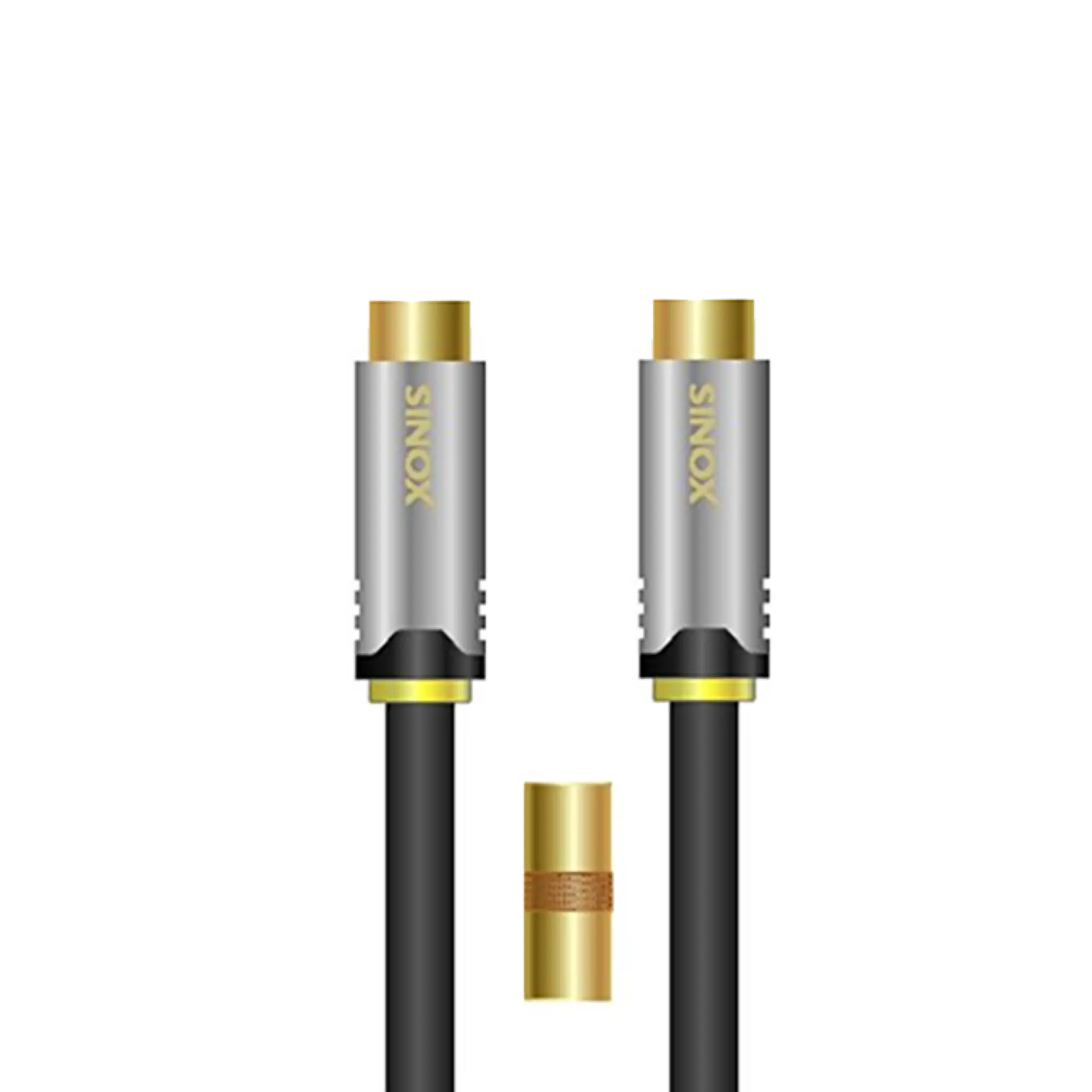Sinox SHD Antenna Cable. Male-Male. 3m. Black