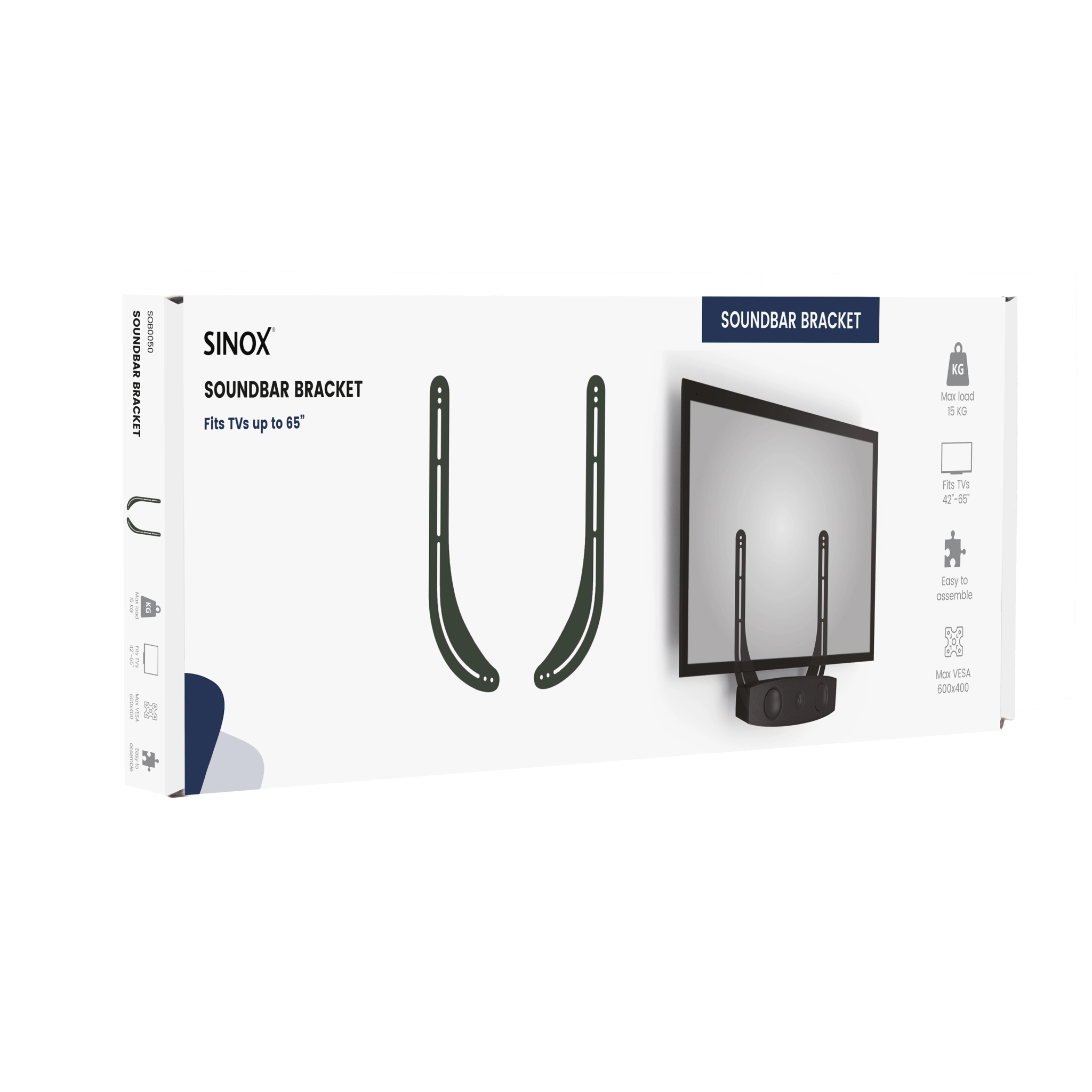 Sinox One Soundbar Mount kit. Black