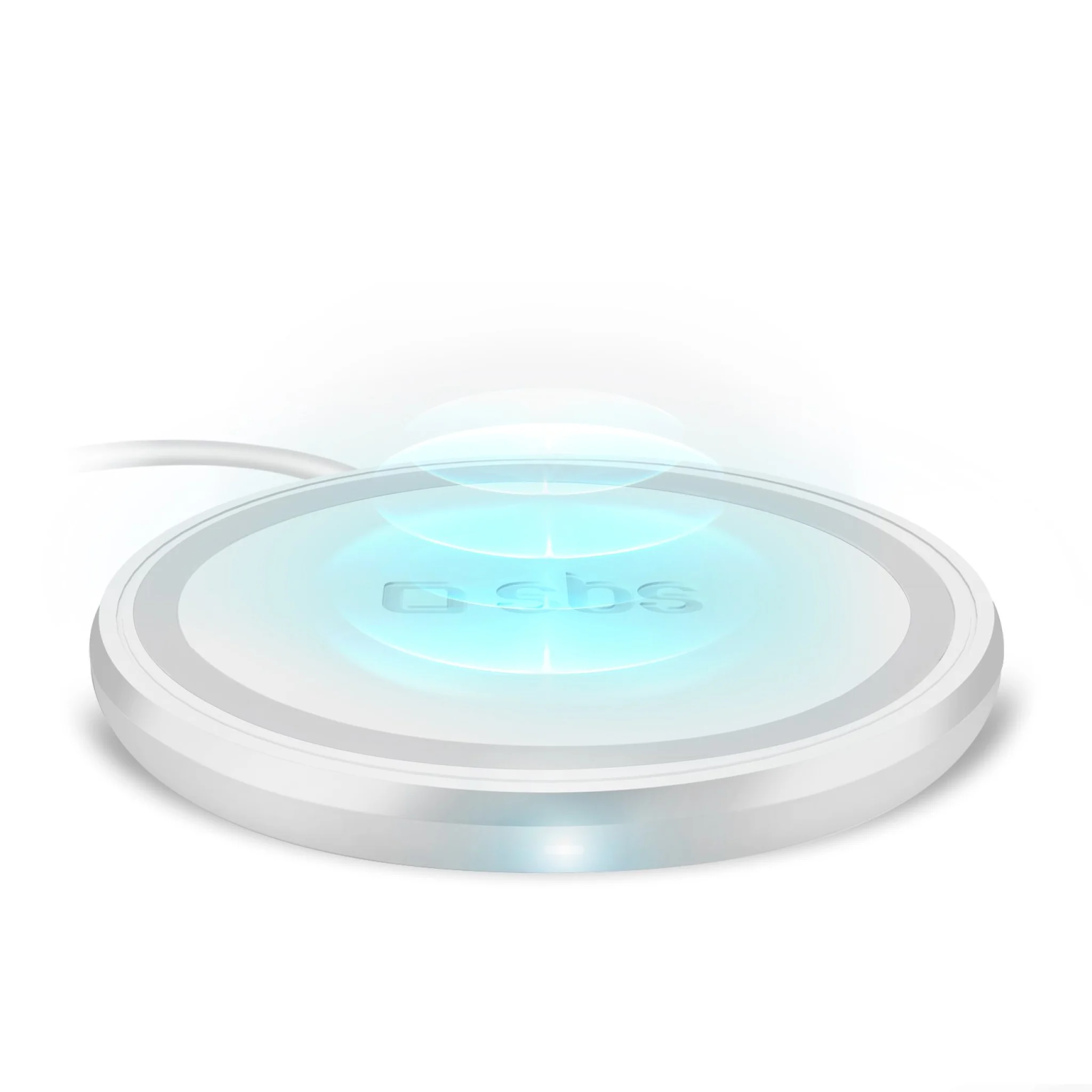 SBS Wireless 15W Qi Charger Pad. White