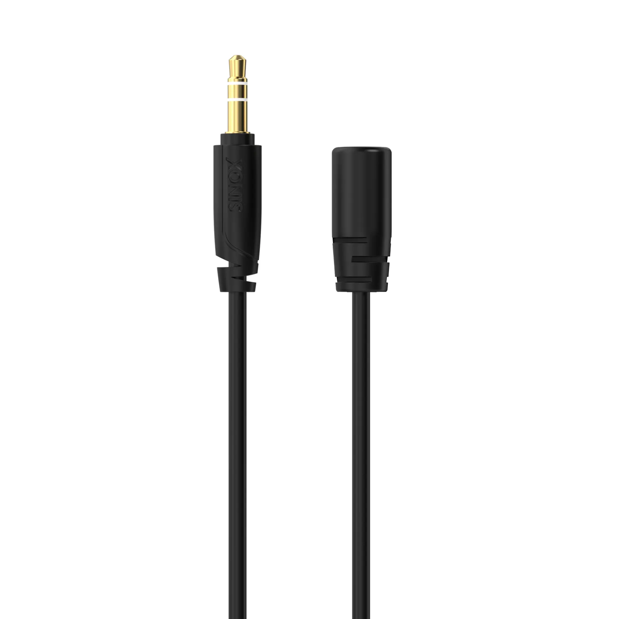 Sinox PRO 3,5 mm minijack-forlengelseskabel. 5m. Svart