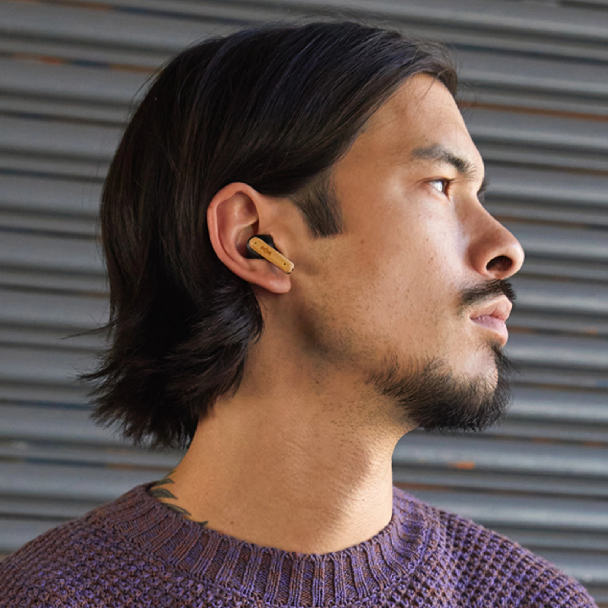 Marley Little Bird True Wireless Earbuds. Svart