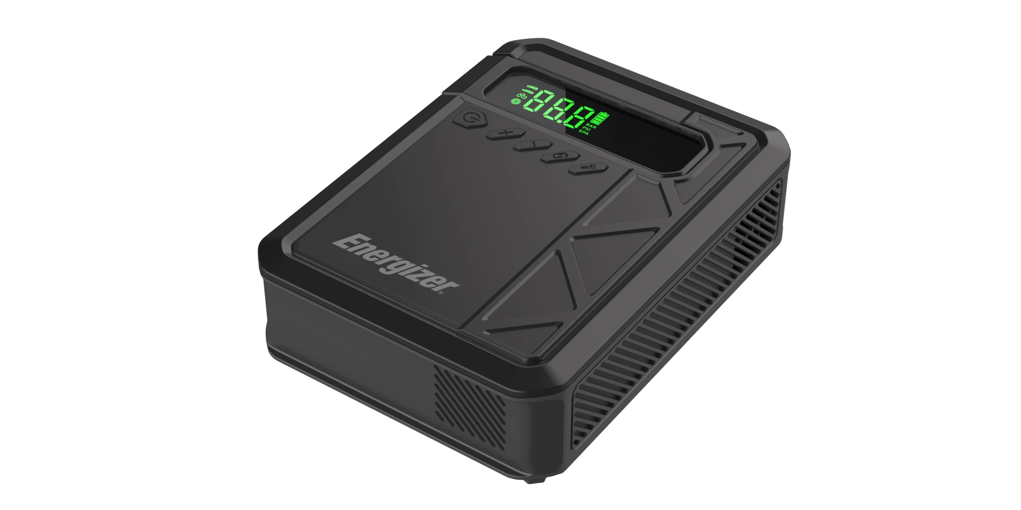 Energizer dekkpumpe og starthjelp. Svart