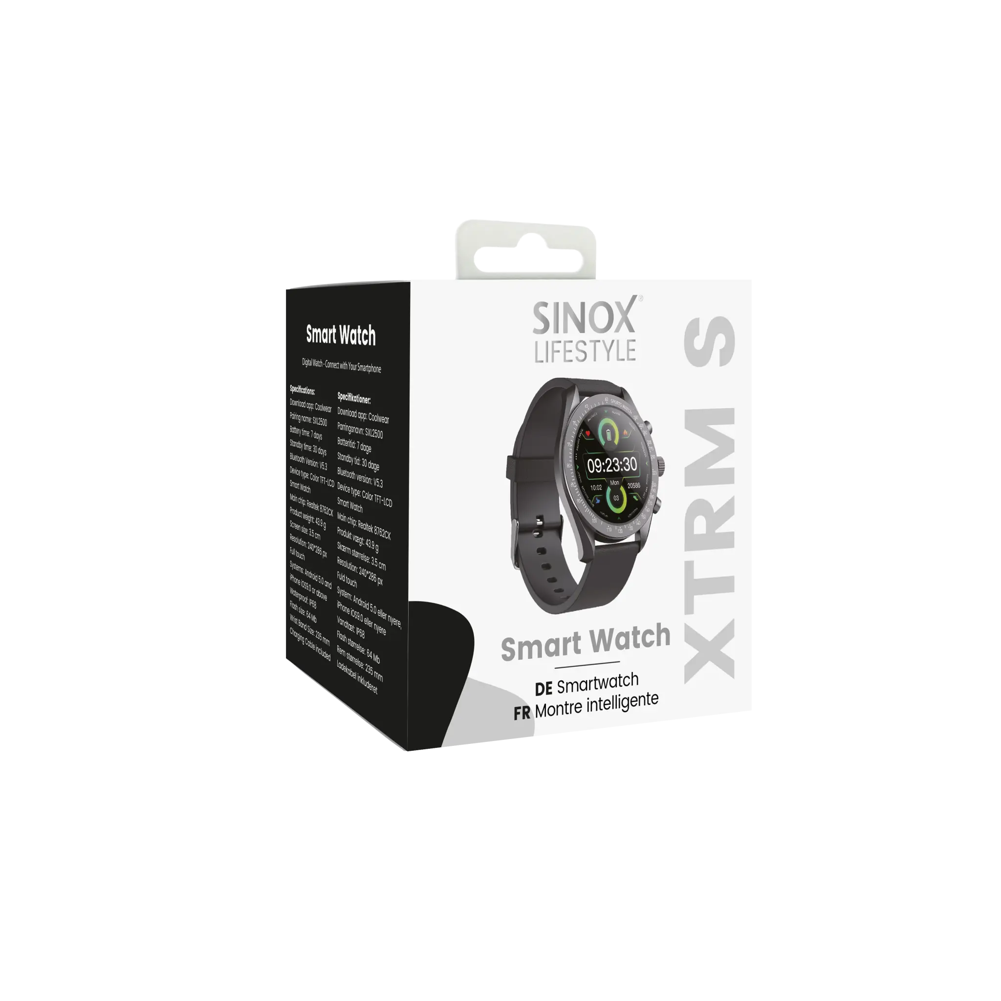 Sinox Lifestyle XTRM S smartklokke. Svart
