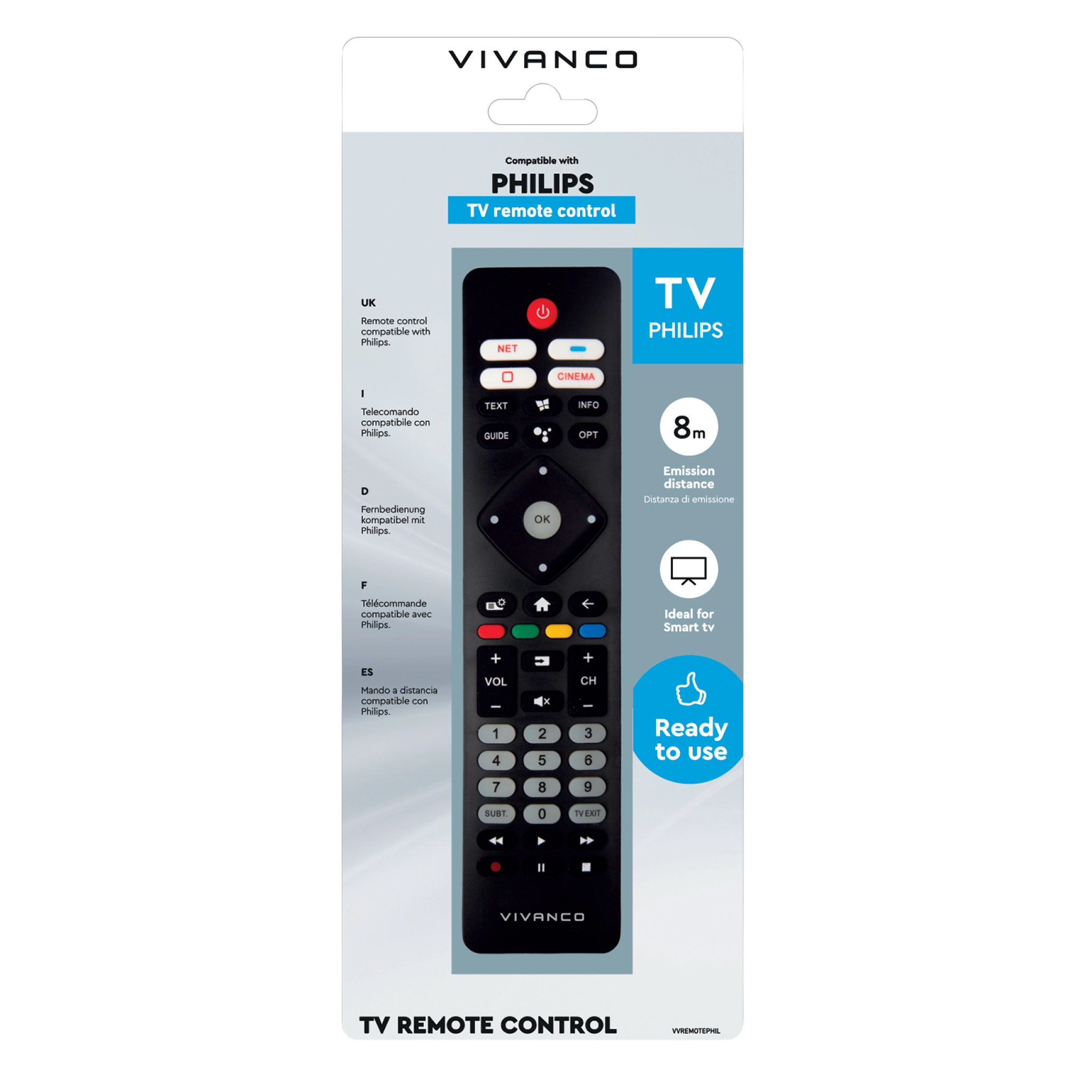 Vivanco Philips TV-fjernkontroll