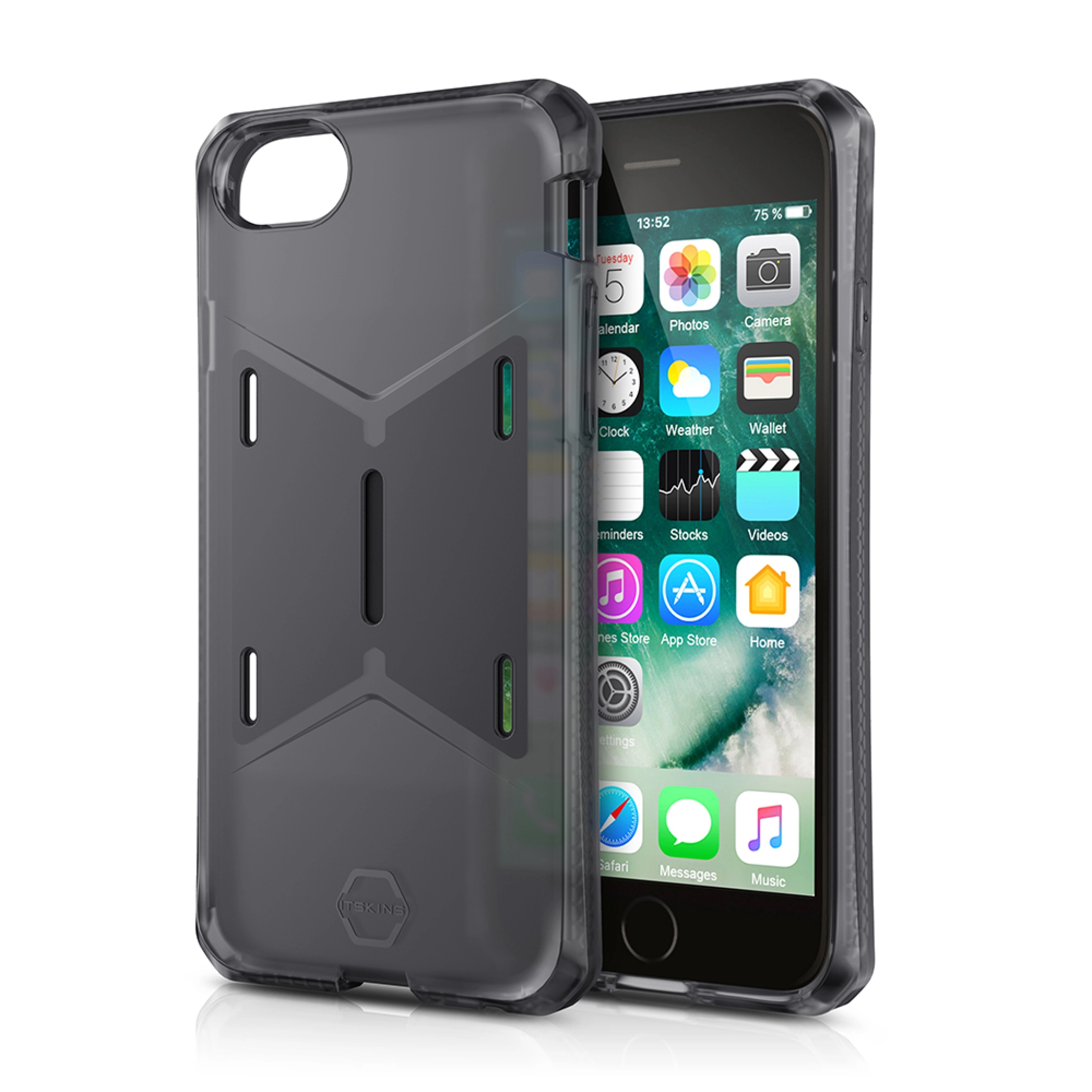 ITSKINS MAGNETA cover for iPhone 8 Plus / 7 Plus / 6s Plus / 6 Plus®. Black