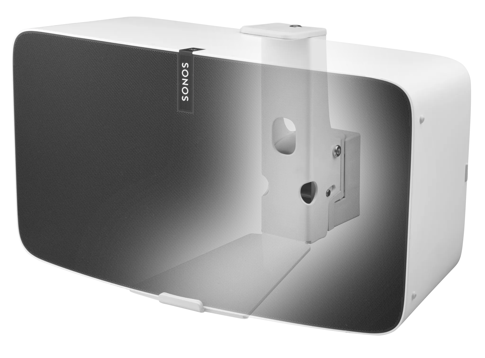 Cavus Wall Mount for Sonos® Five/Play:5. Horizontal. White