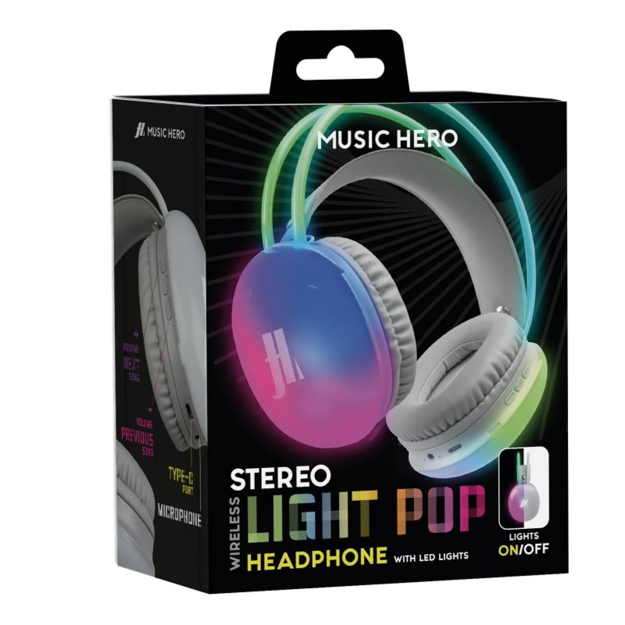 SBS Wireless headset with integrated LED lights