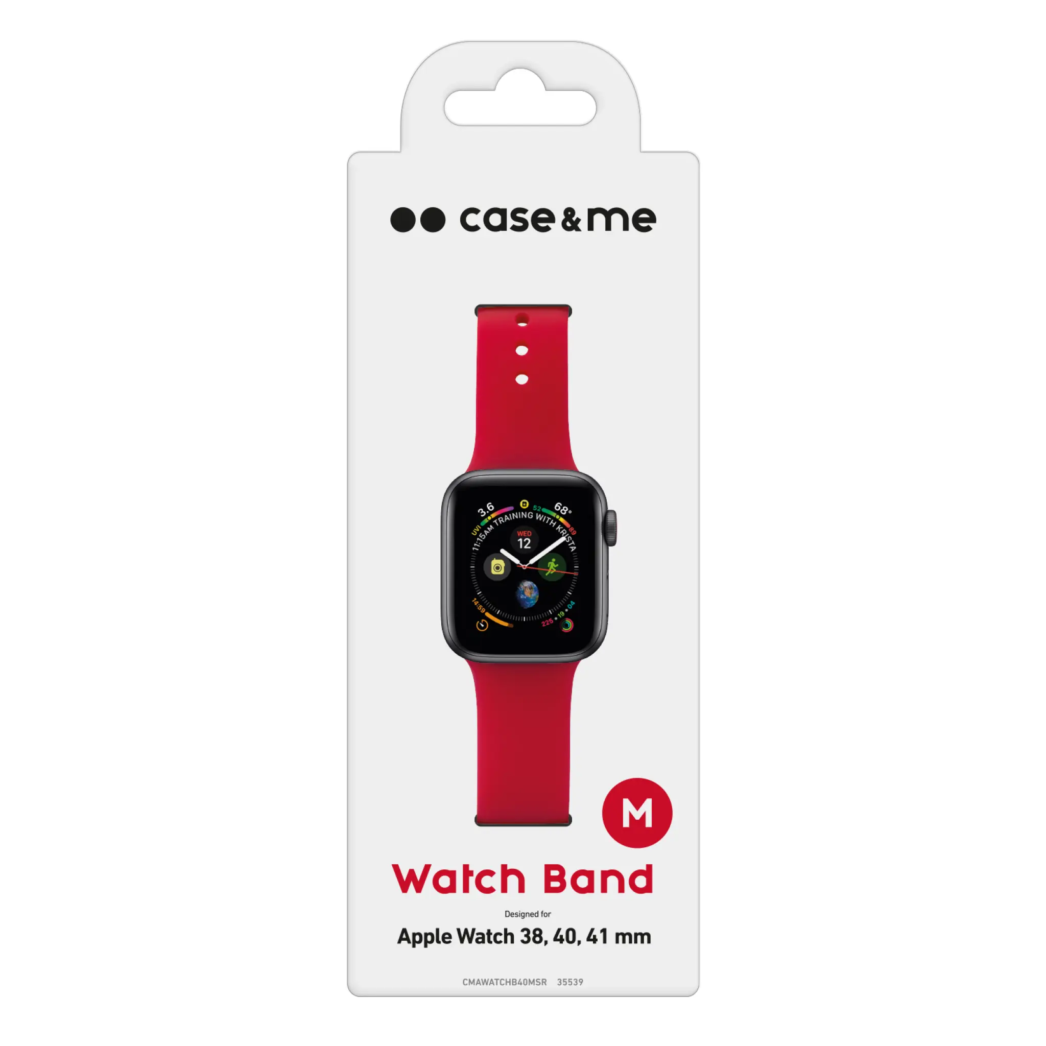 SBS Silicone Band for Apple Watch 38/40/41mm. Red