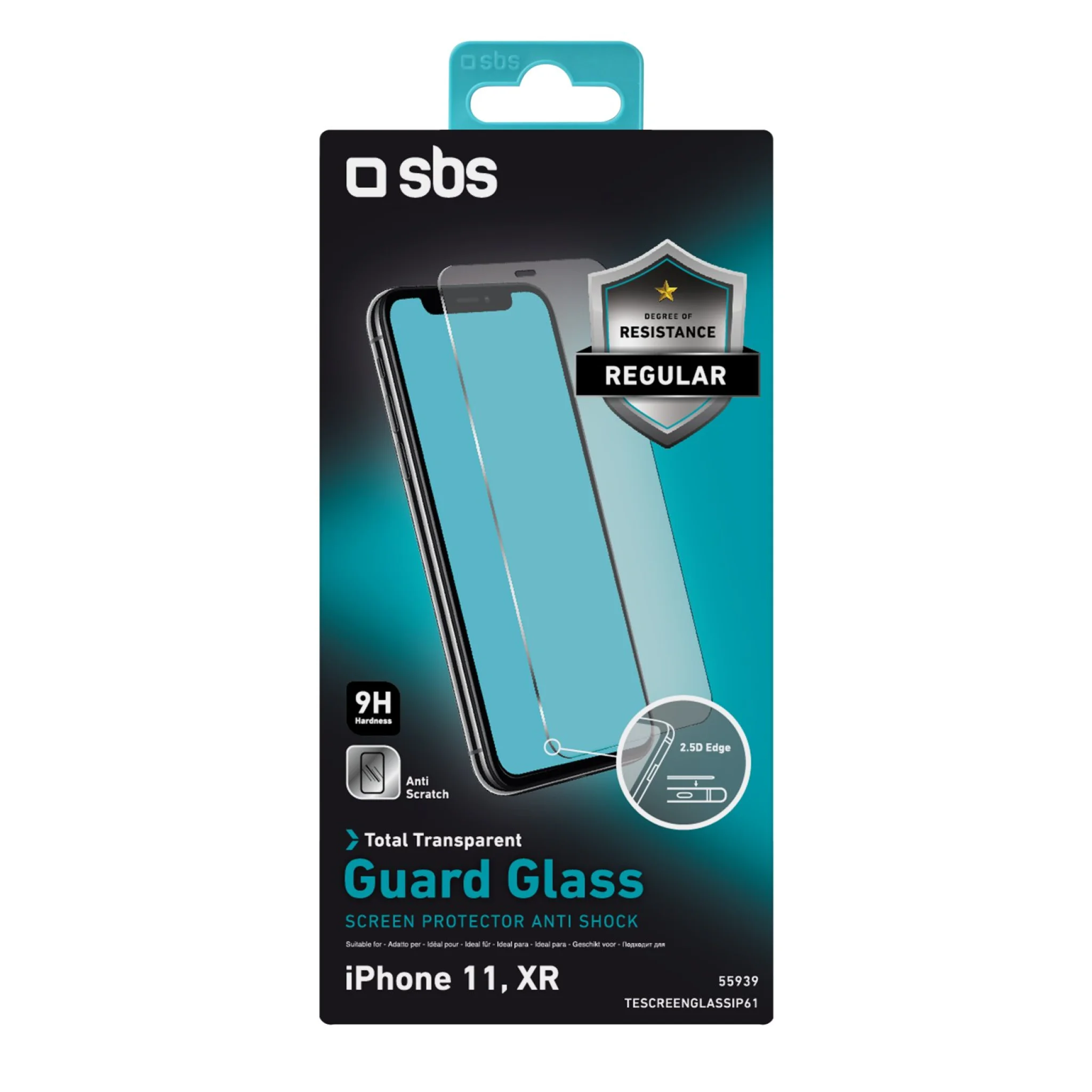 SBS Glass Screen Protector for iPhone 11 / XR®