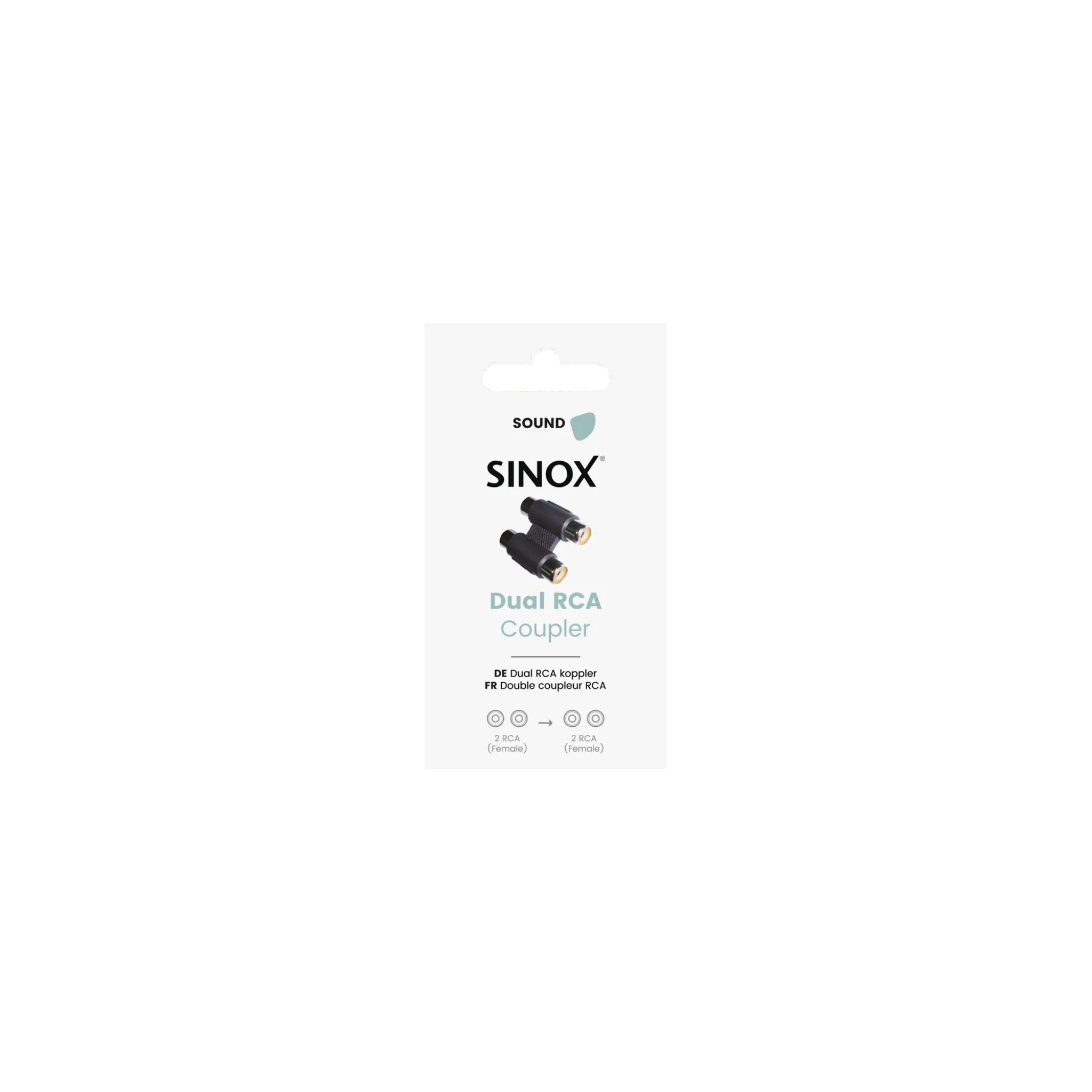 Sinox Phono-adapter. Svart