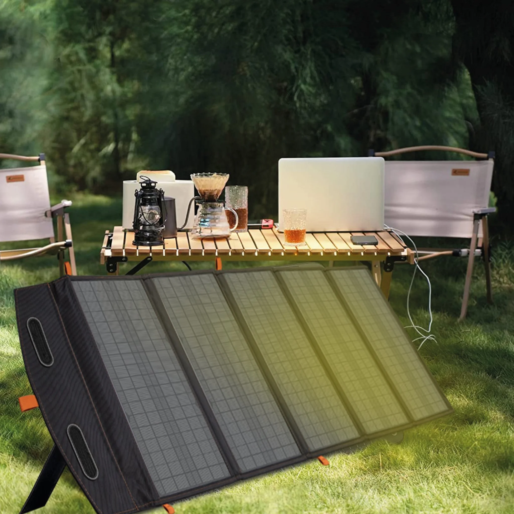 SBS Portable Solar-Powered Battery Charger. 100W