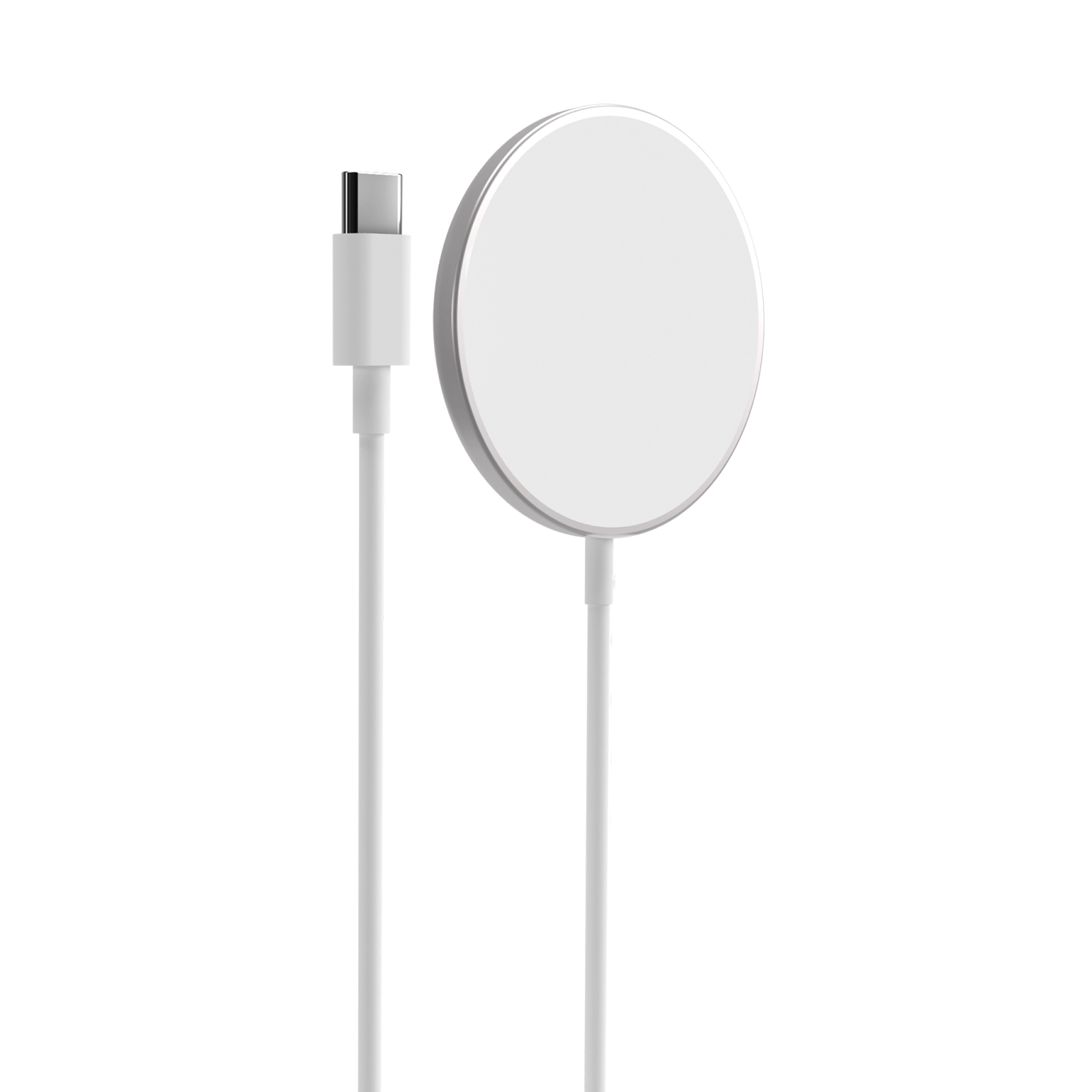 PURO magnetisk lader USB-C MagSafe. Hvit