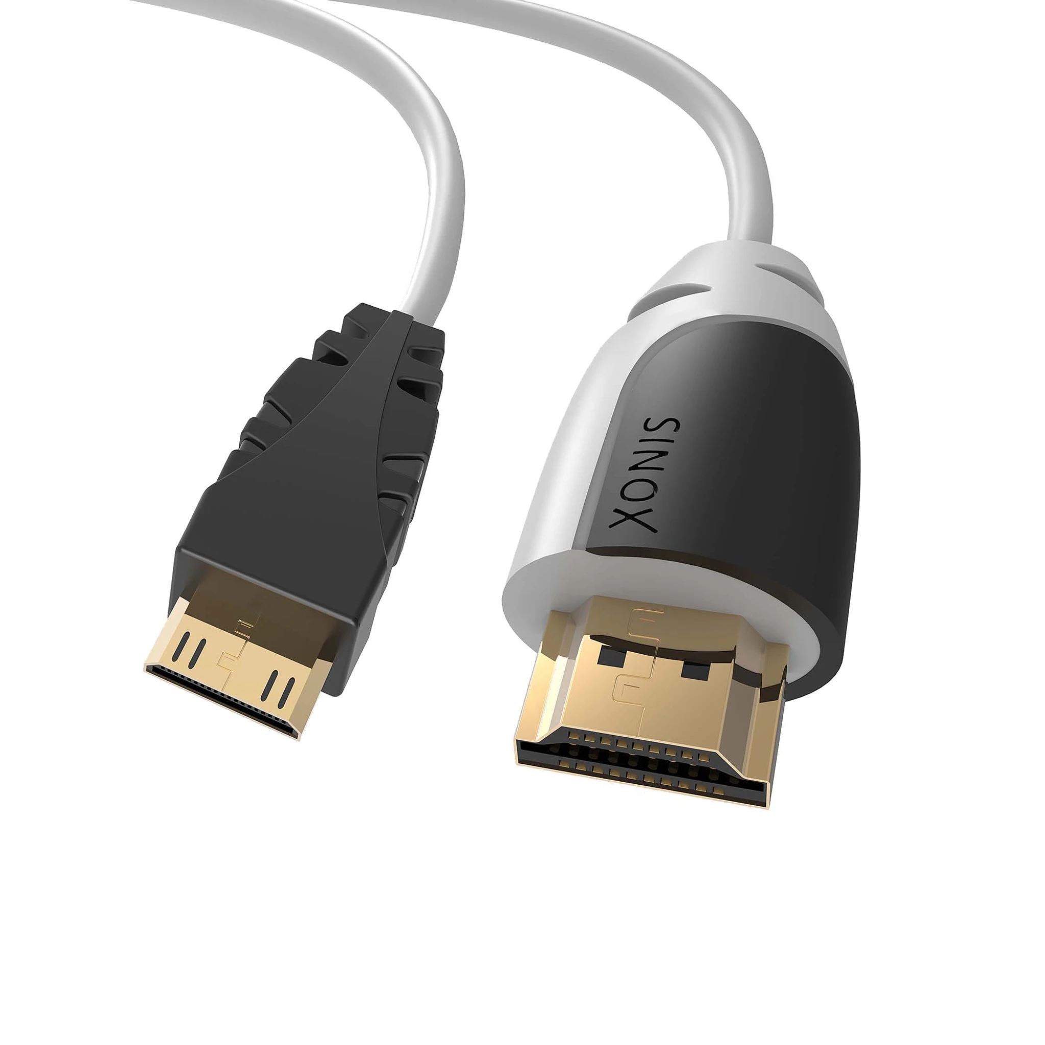 Sinox HDMI™ to Mini HDMI™ Cable. 1m. Grey/black