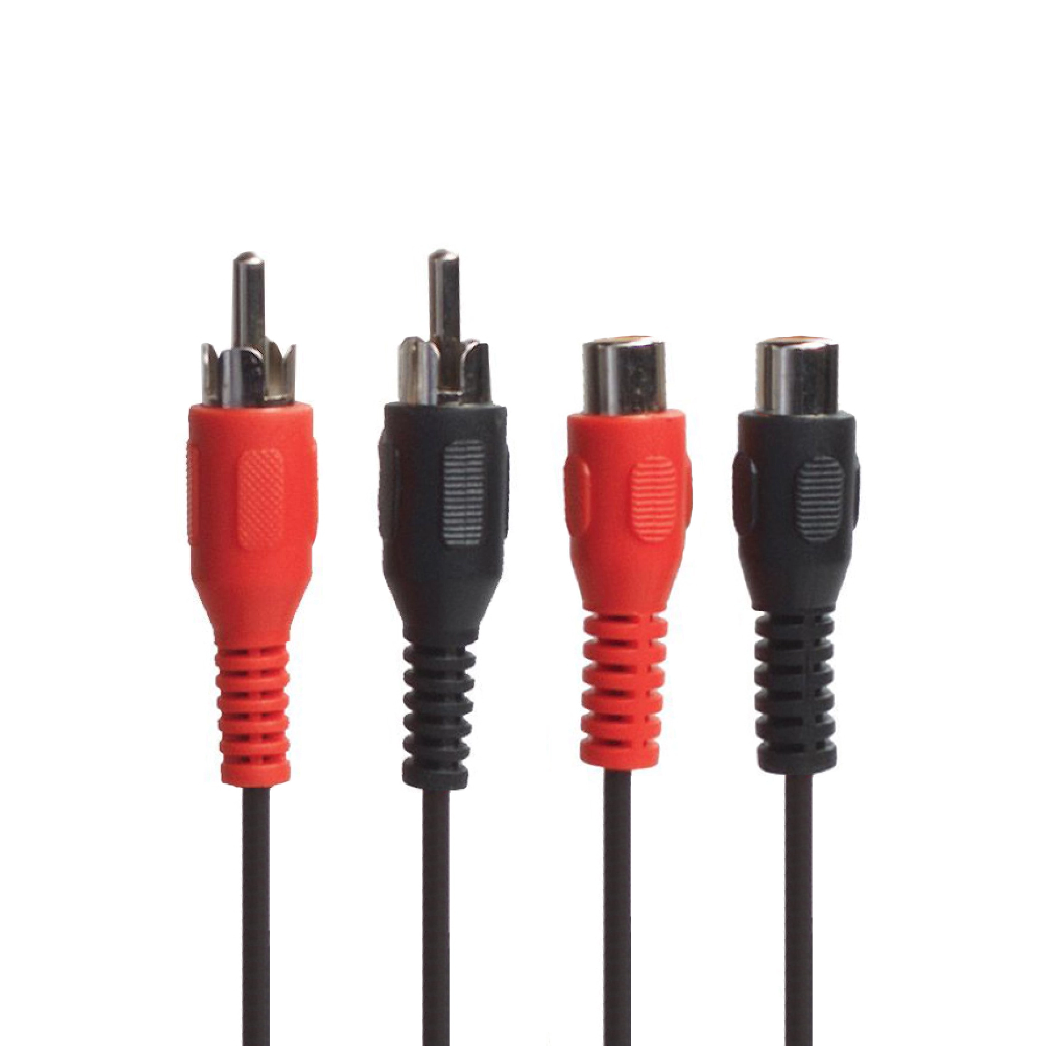 Sinox One Phono extension Cable. 5m. Black