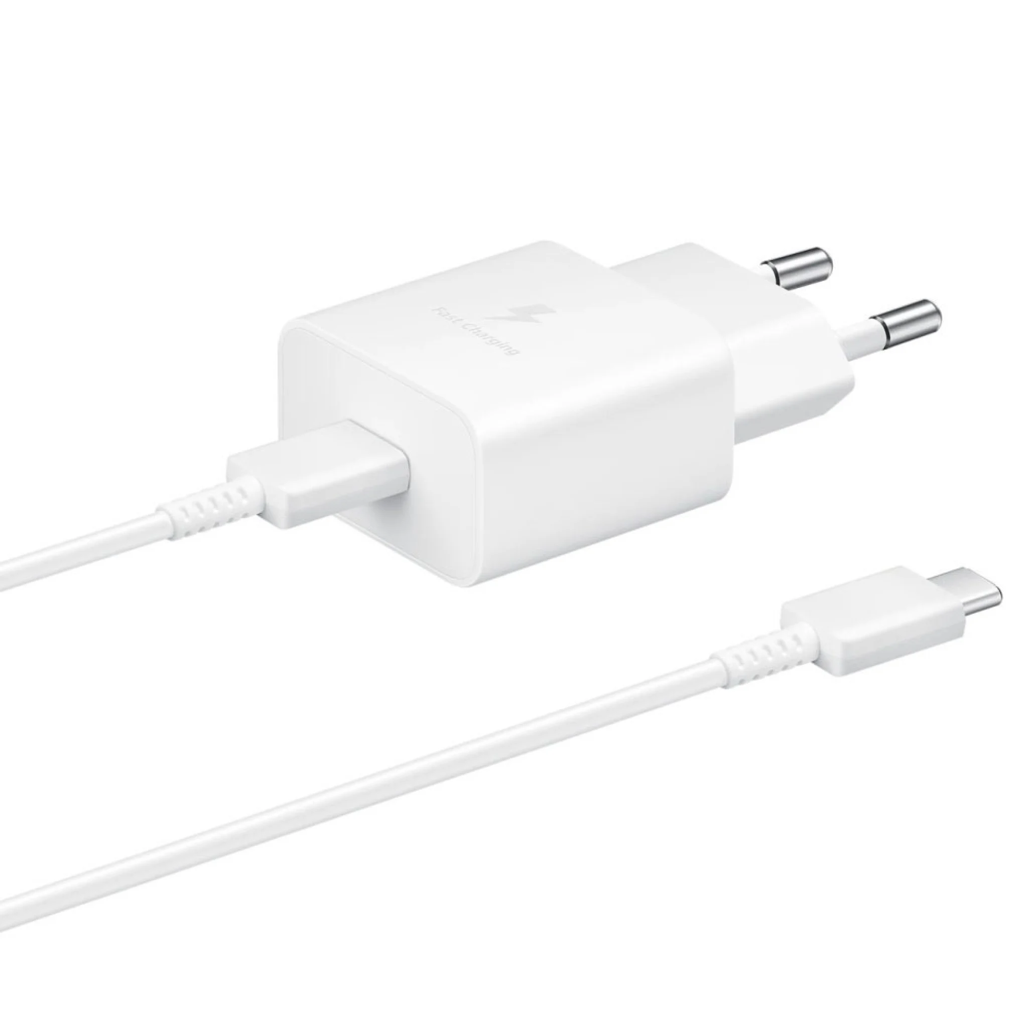 Samsung 240 V USB-C-lader. 1 m USB-C-kabel. Hvit