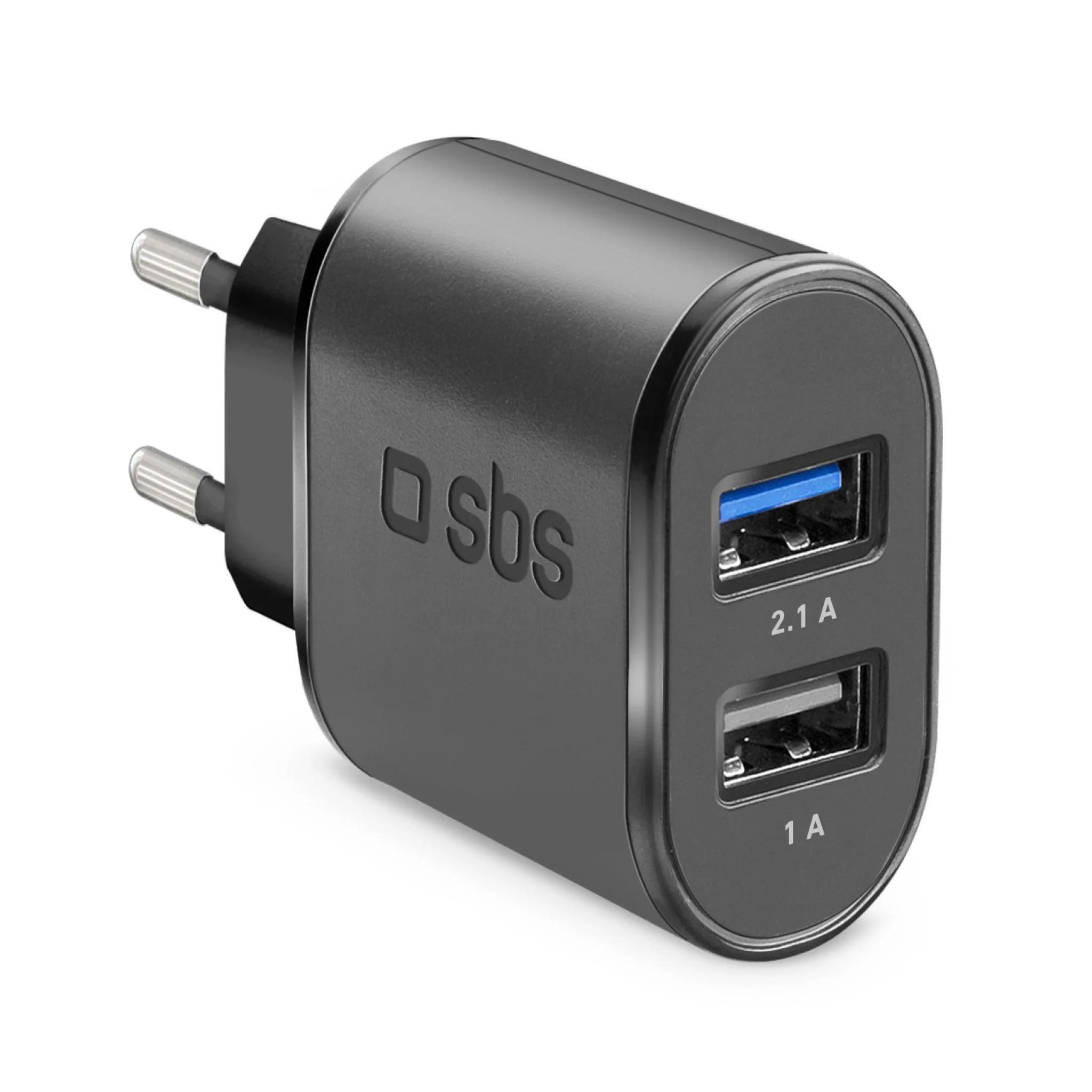 SBS 3100 mAh Charger. 2.1A + 1A. Black