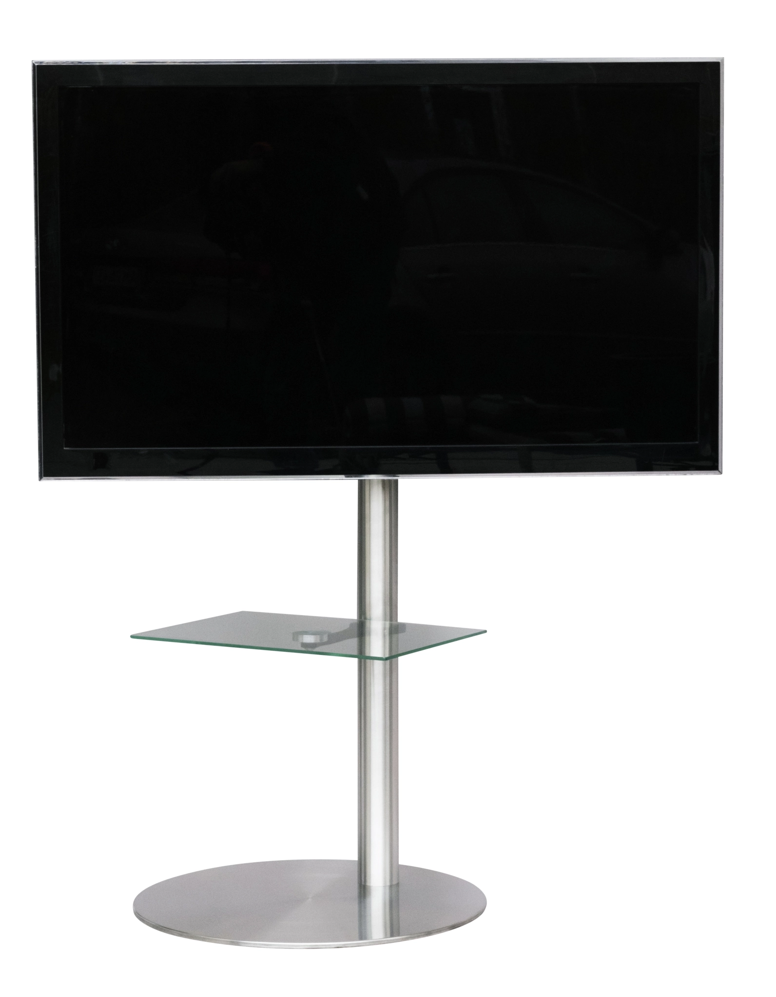 Sinox StandView TV-gulvmontering med roterbar topp. 26"-65". Alu-finish