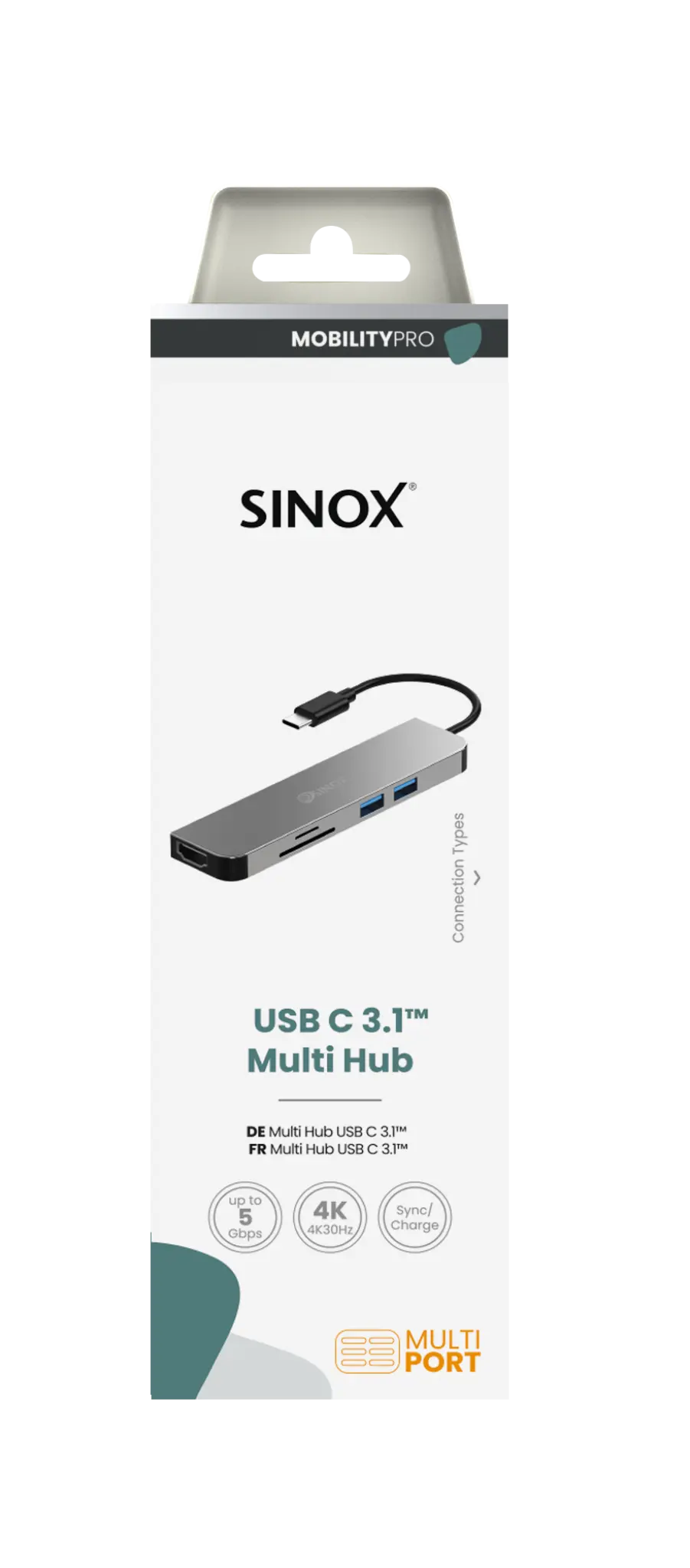 Sinox PRO USB C Hub. Aluminum
