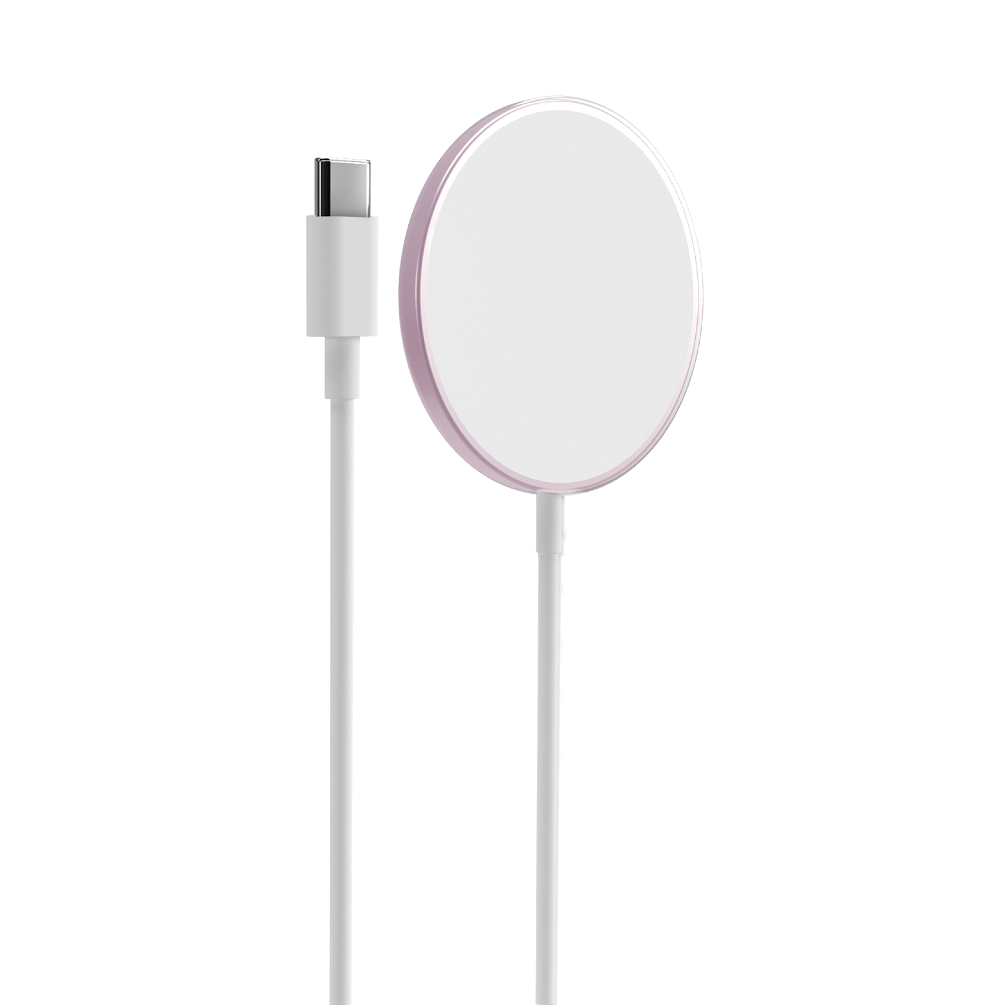 PURO magnetisk lader USB-C MagSafe. Rosa